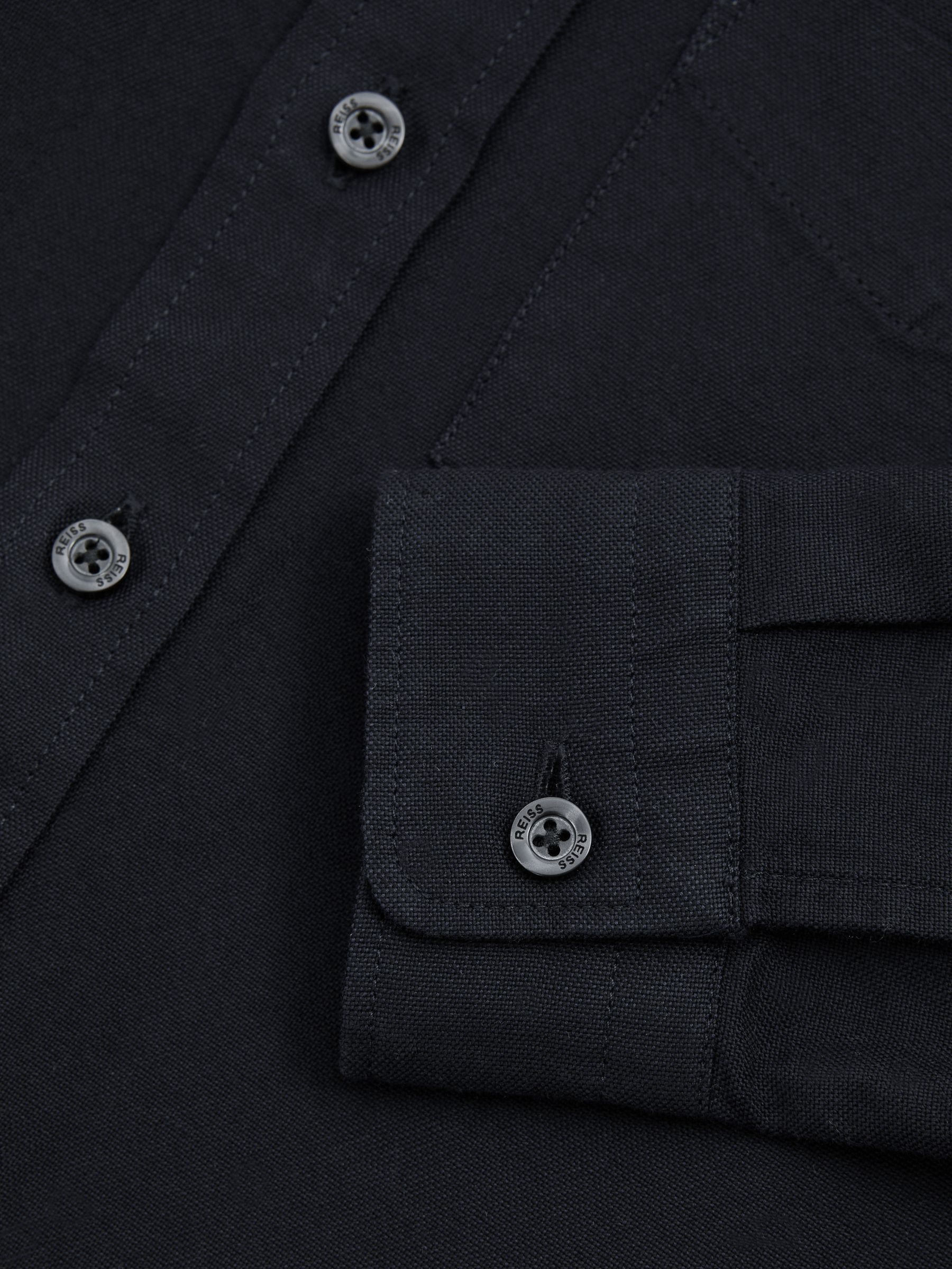 9-13 yrs Button Down Oxford Shirt in Navy - Image 4 of 4