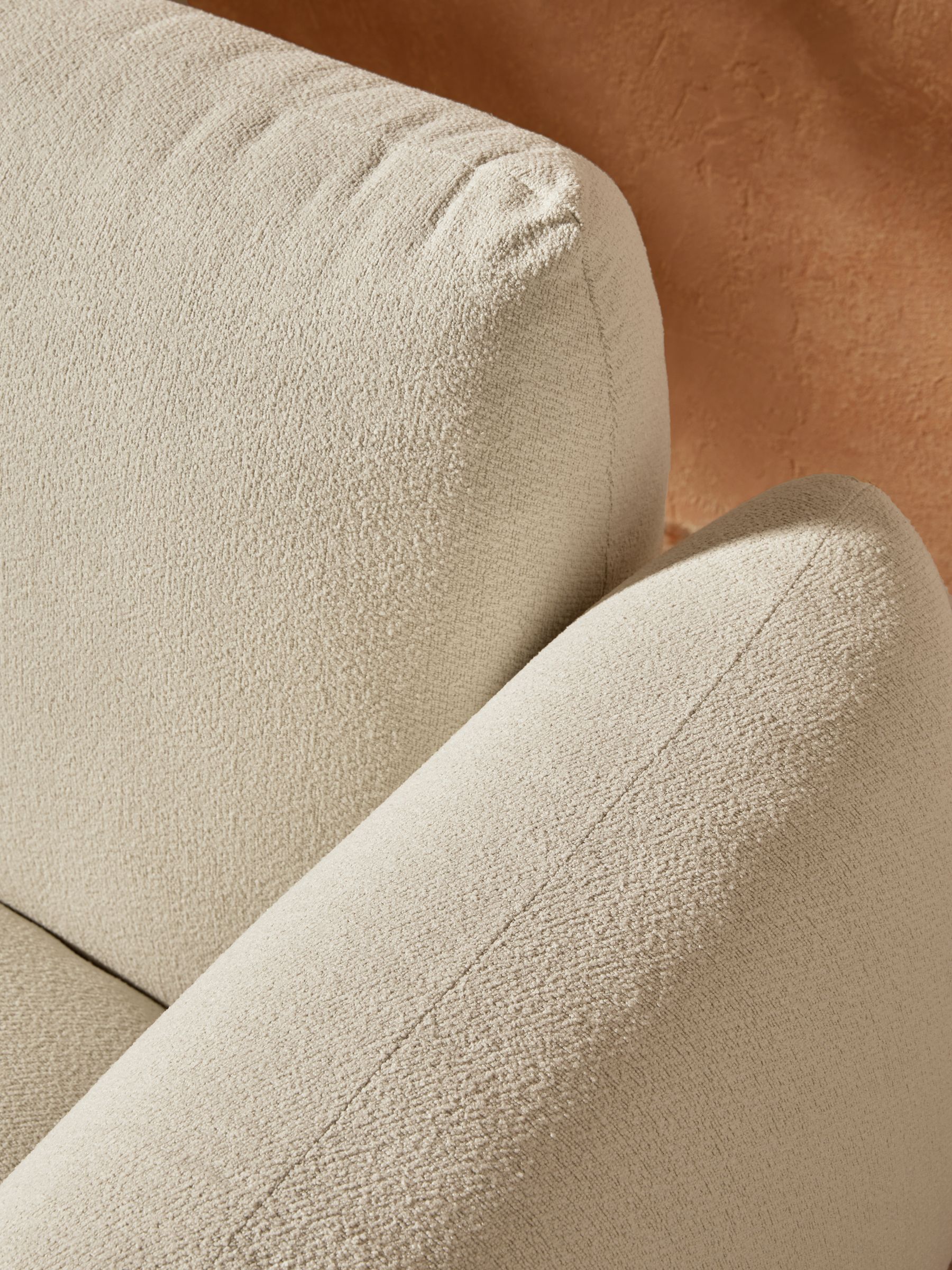 Samaya 2 Seater Outdoor Garden Lounge Sofa in White Boucle - Image 2 of 5