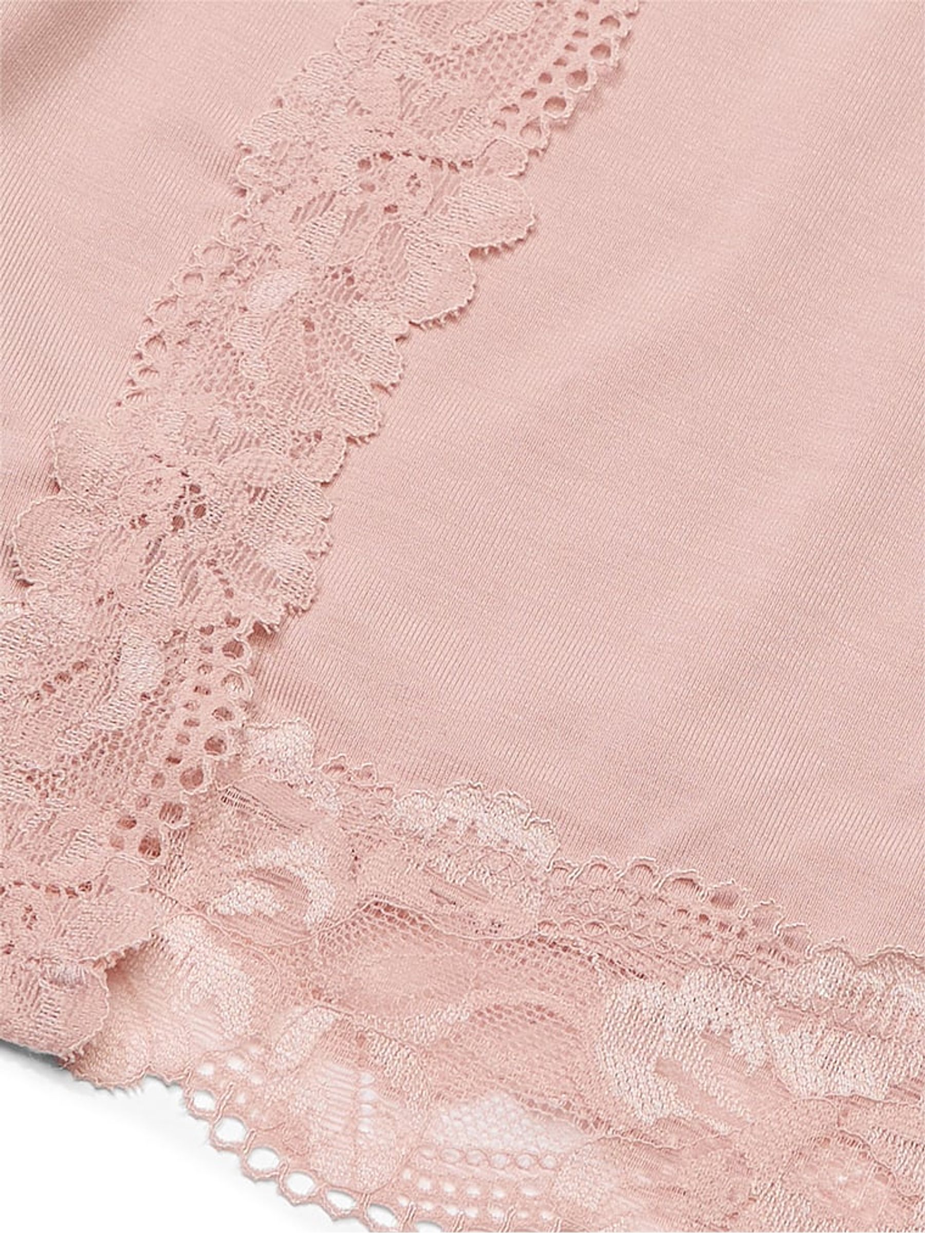 Pink Zinc Modal Lace Trim Robe - Image 4 of 4