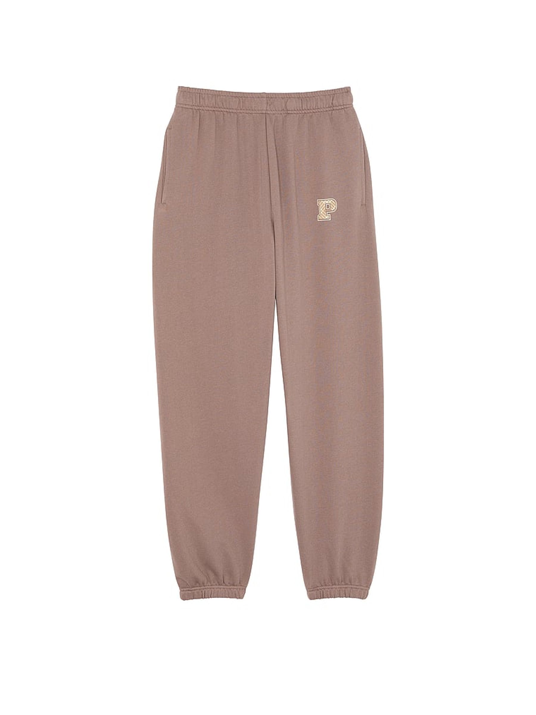 Iced Coffee Brown Cuffed Fleece Joggers - Image 3 of 3