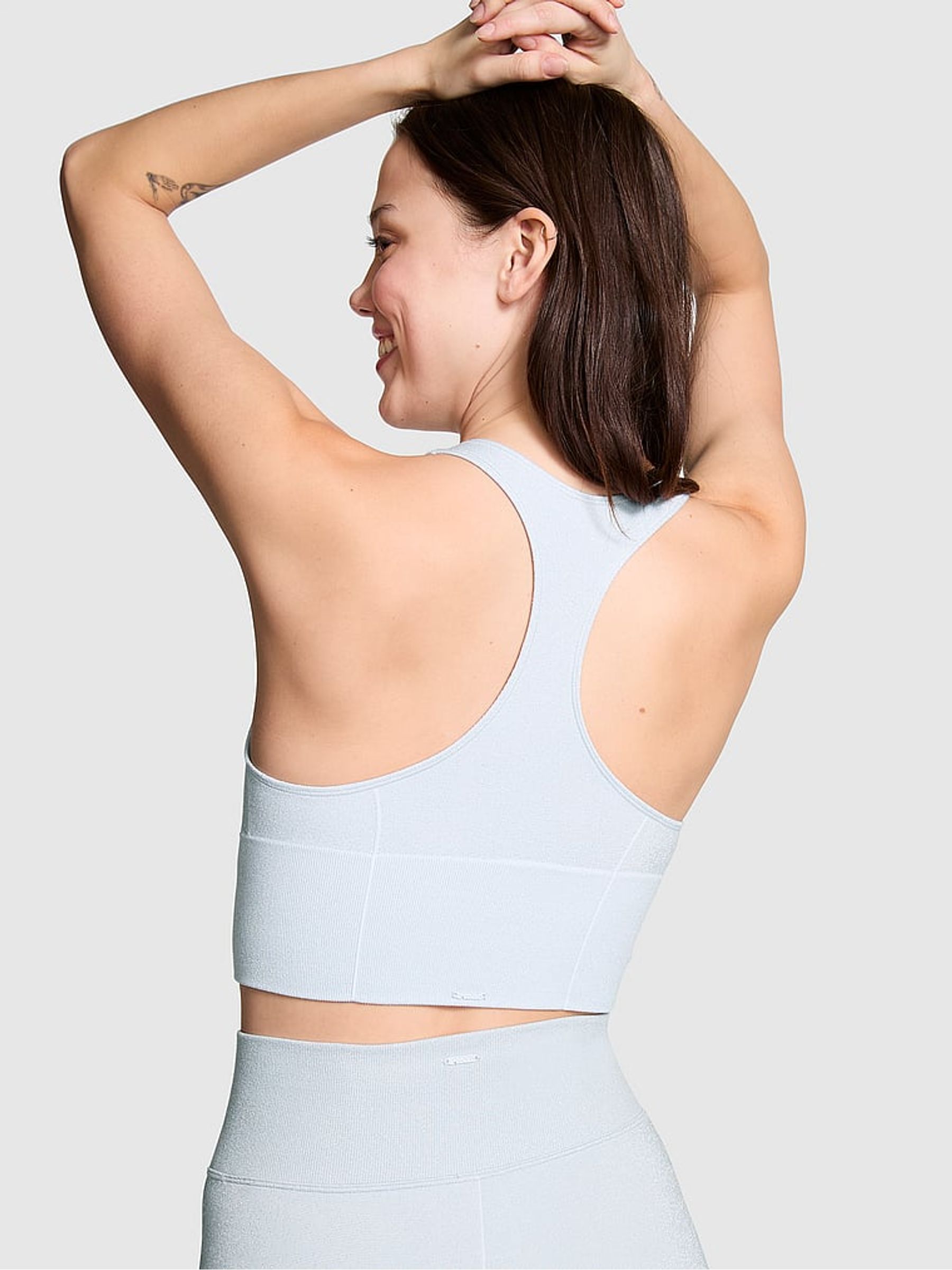 Hydrangea Blue Shine Sports Bra - Image 2 of 3