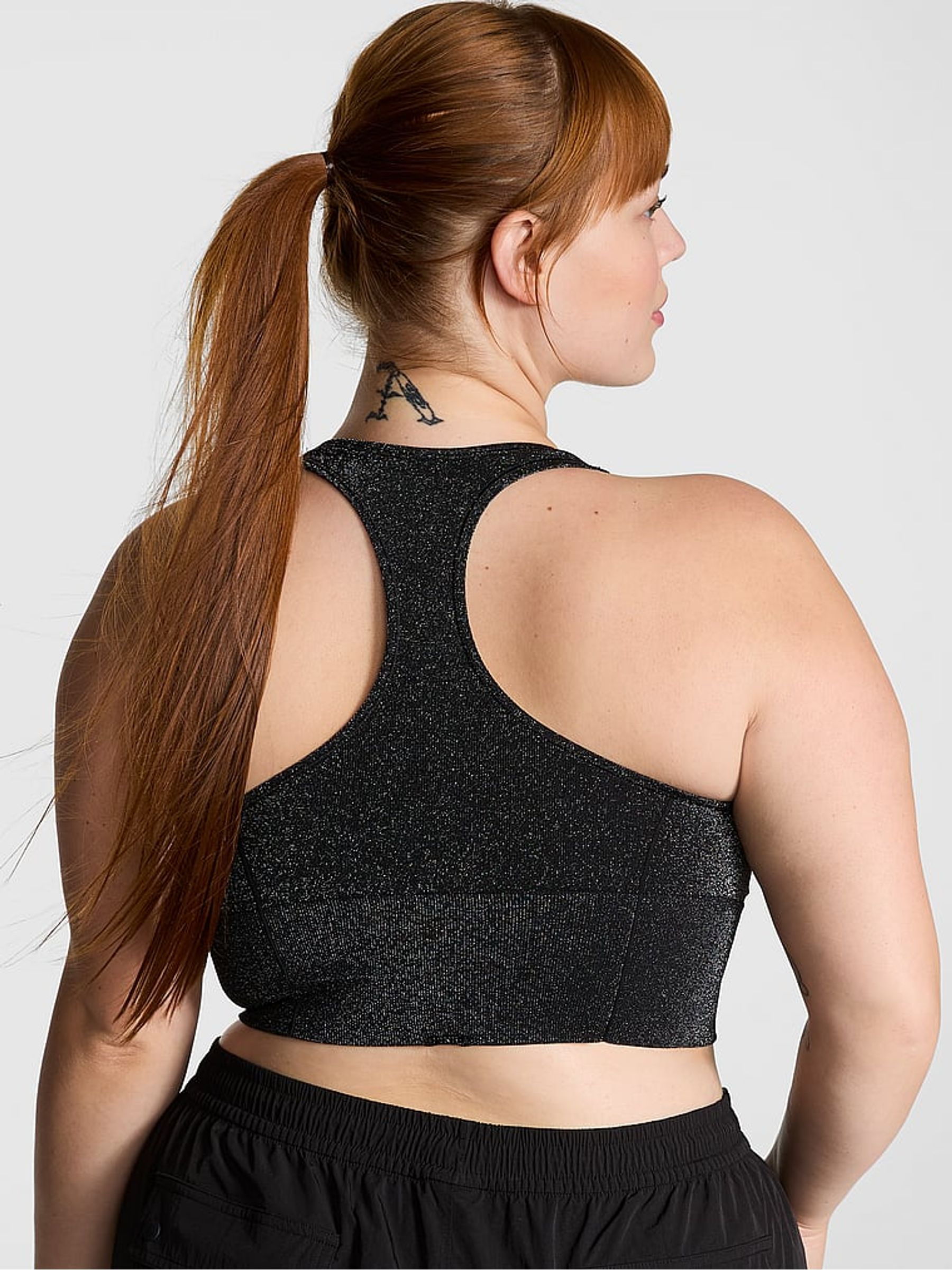 Black Shine Sports Bra - Image 2 of 3