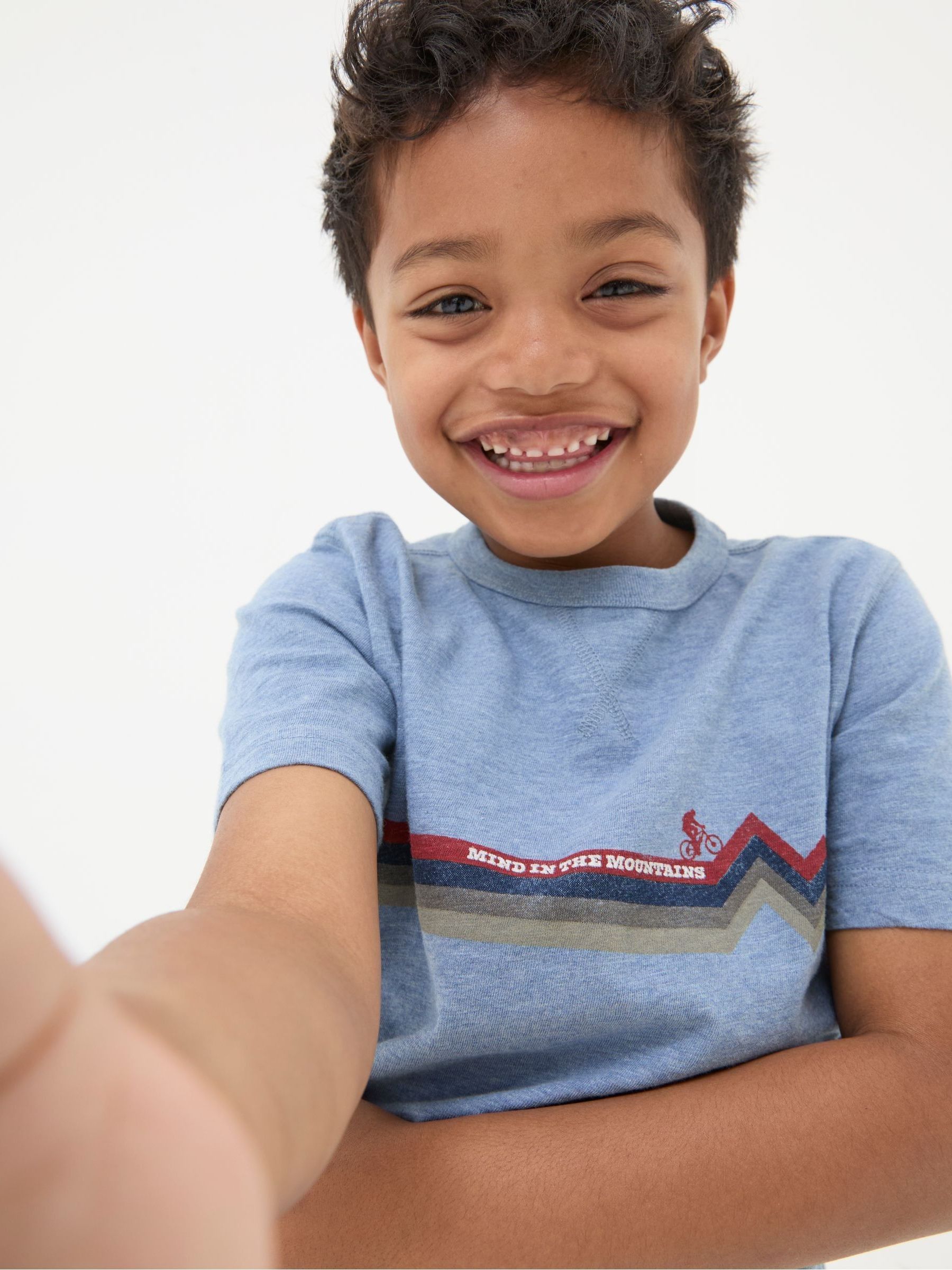 Blue Bike Stripe T-Shirt - Image 3 of 5