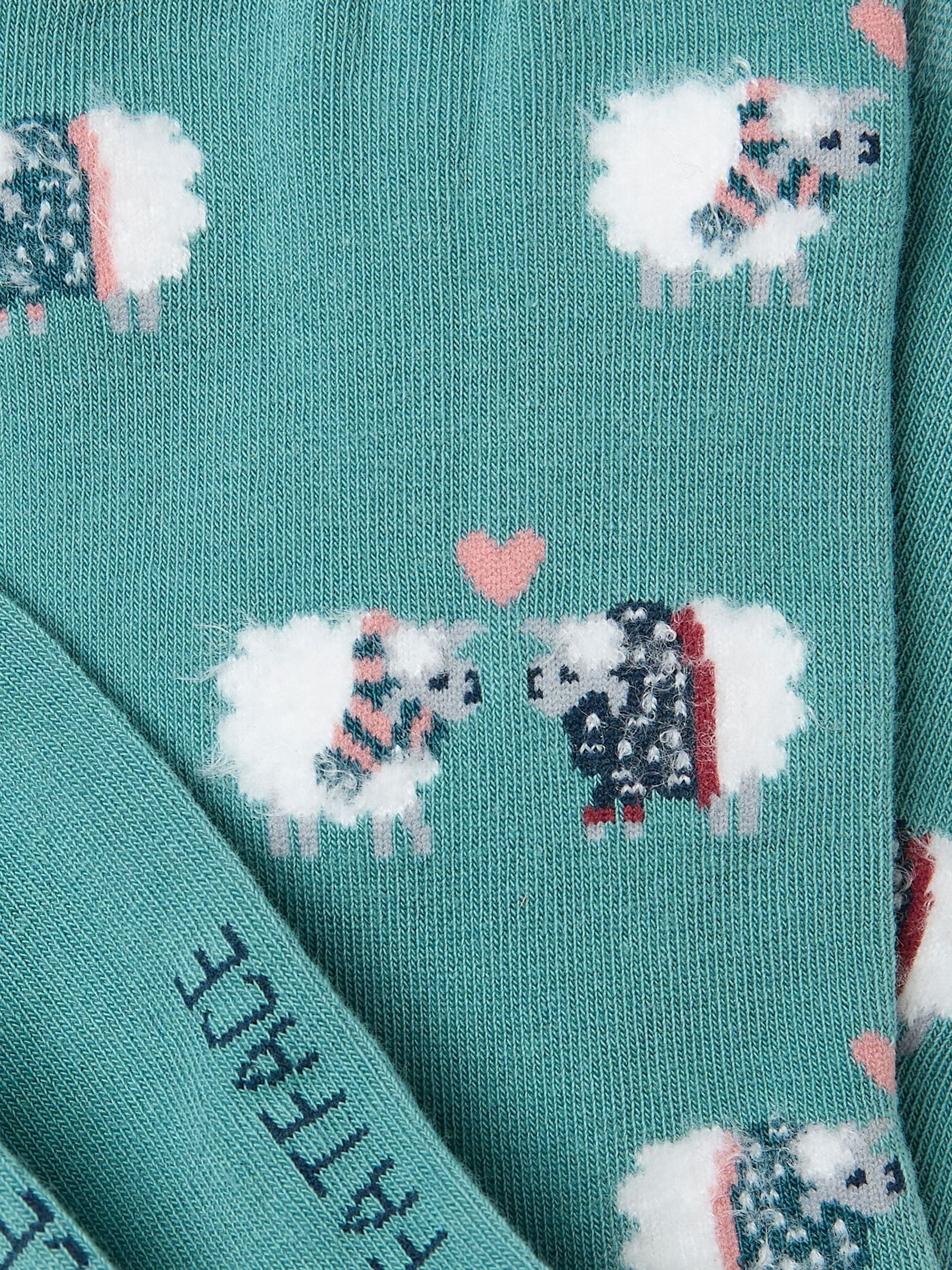 Green Sheep Womens Socks 1 Pack (size 4-7) - Image 2 of 2