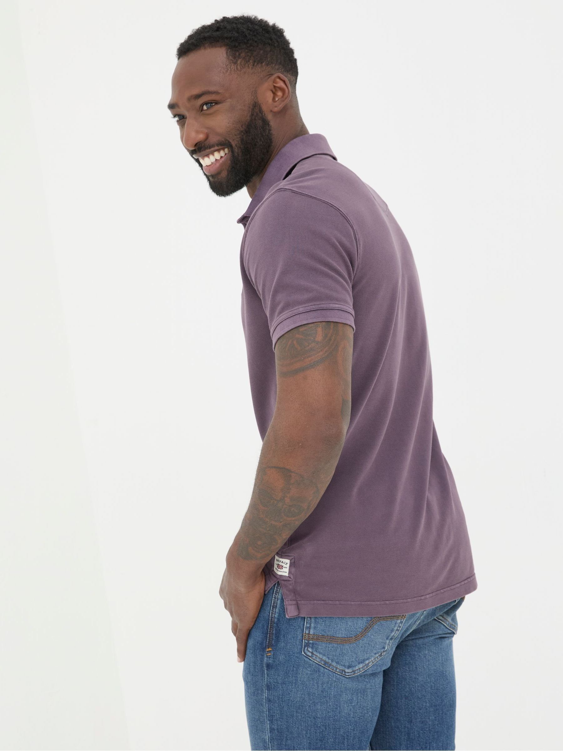 Purple Pique Polo Shirt - Image 2 of 6