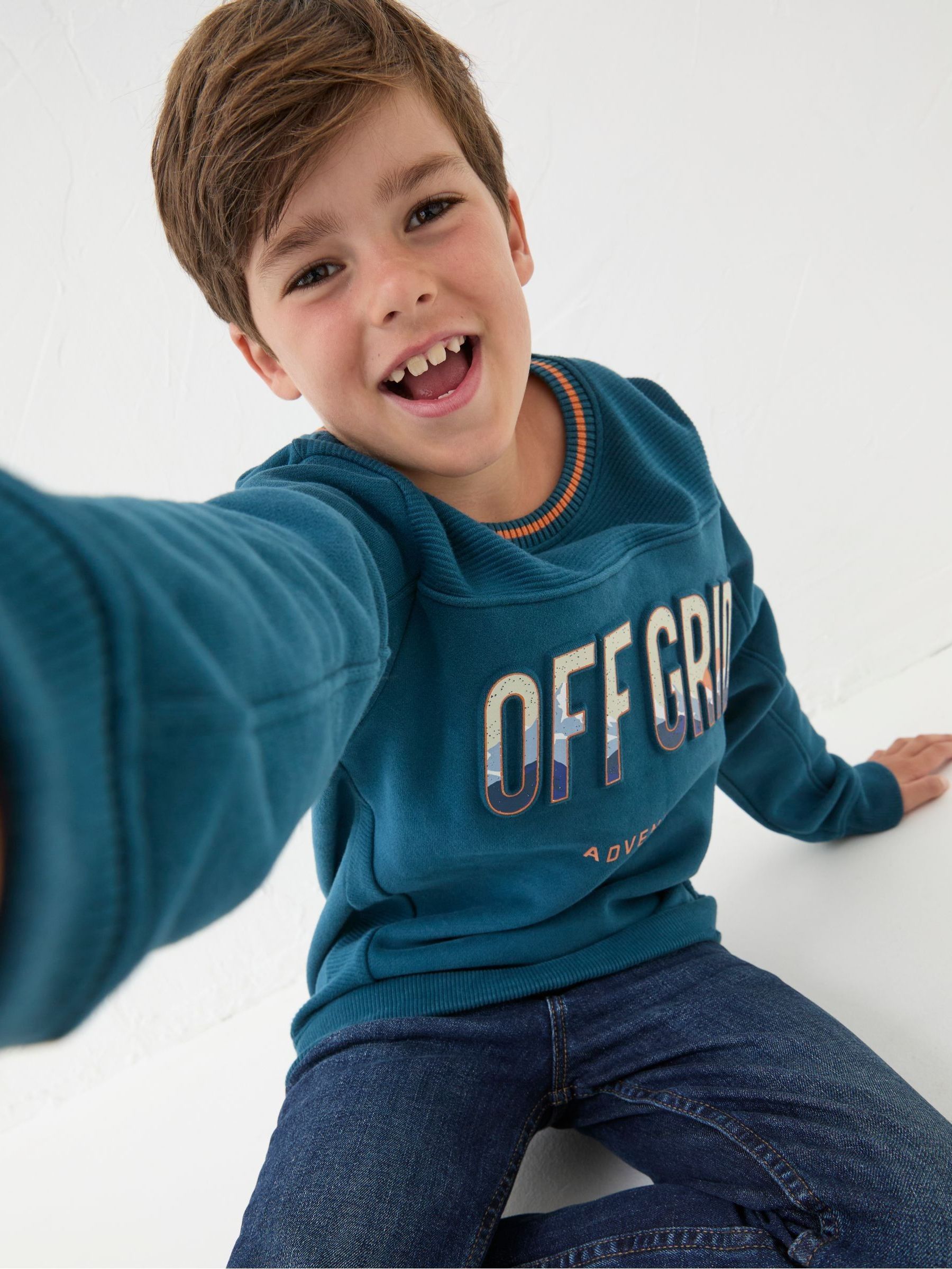 Off Grid Crew Sweat Blue Sweatshirt - Image 1 of 5