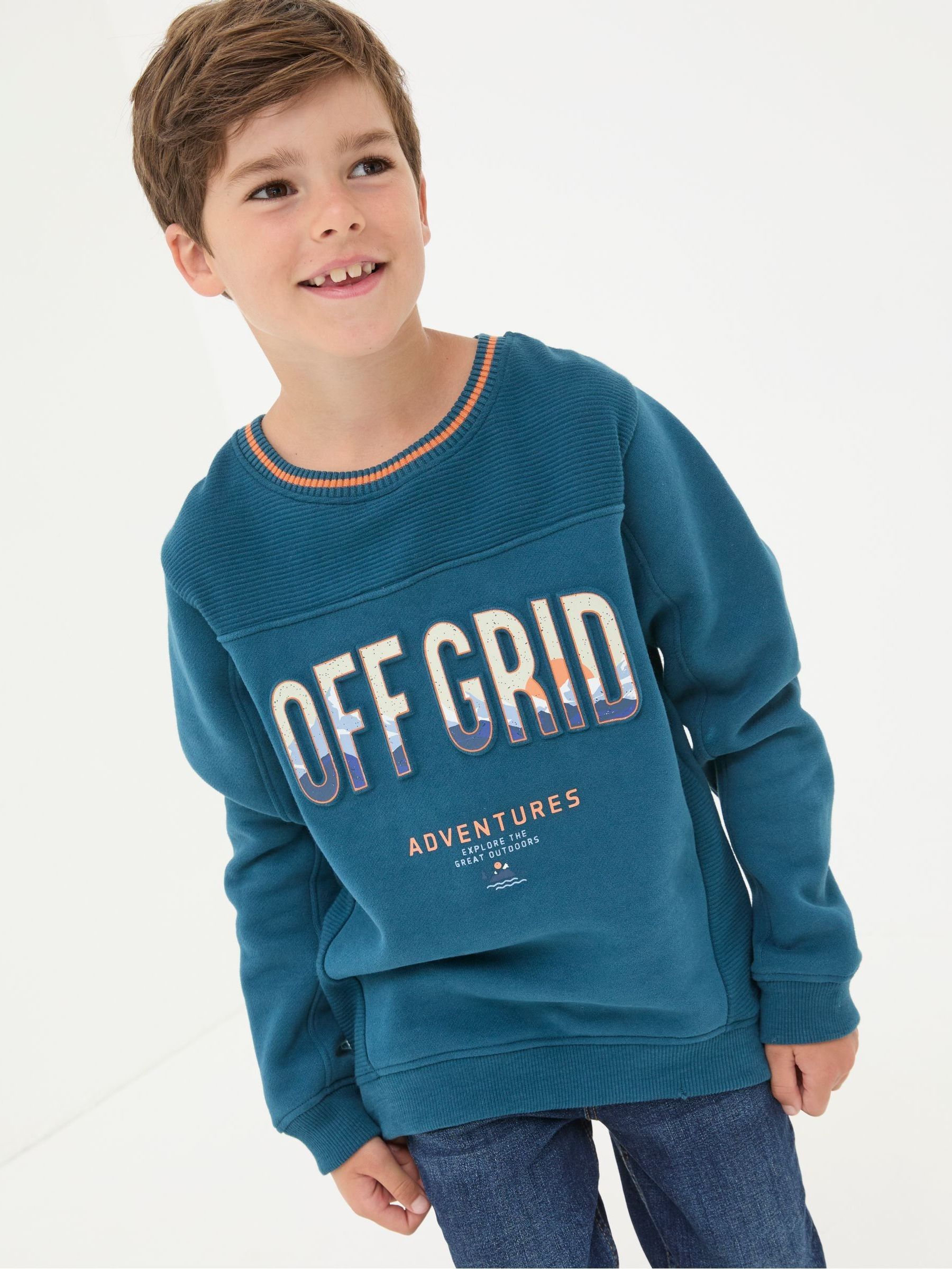 Off Grid Crew Sweat Blue Sweatshirt - Image 3 of 5