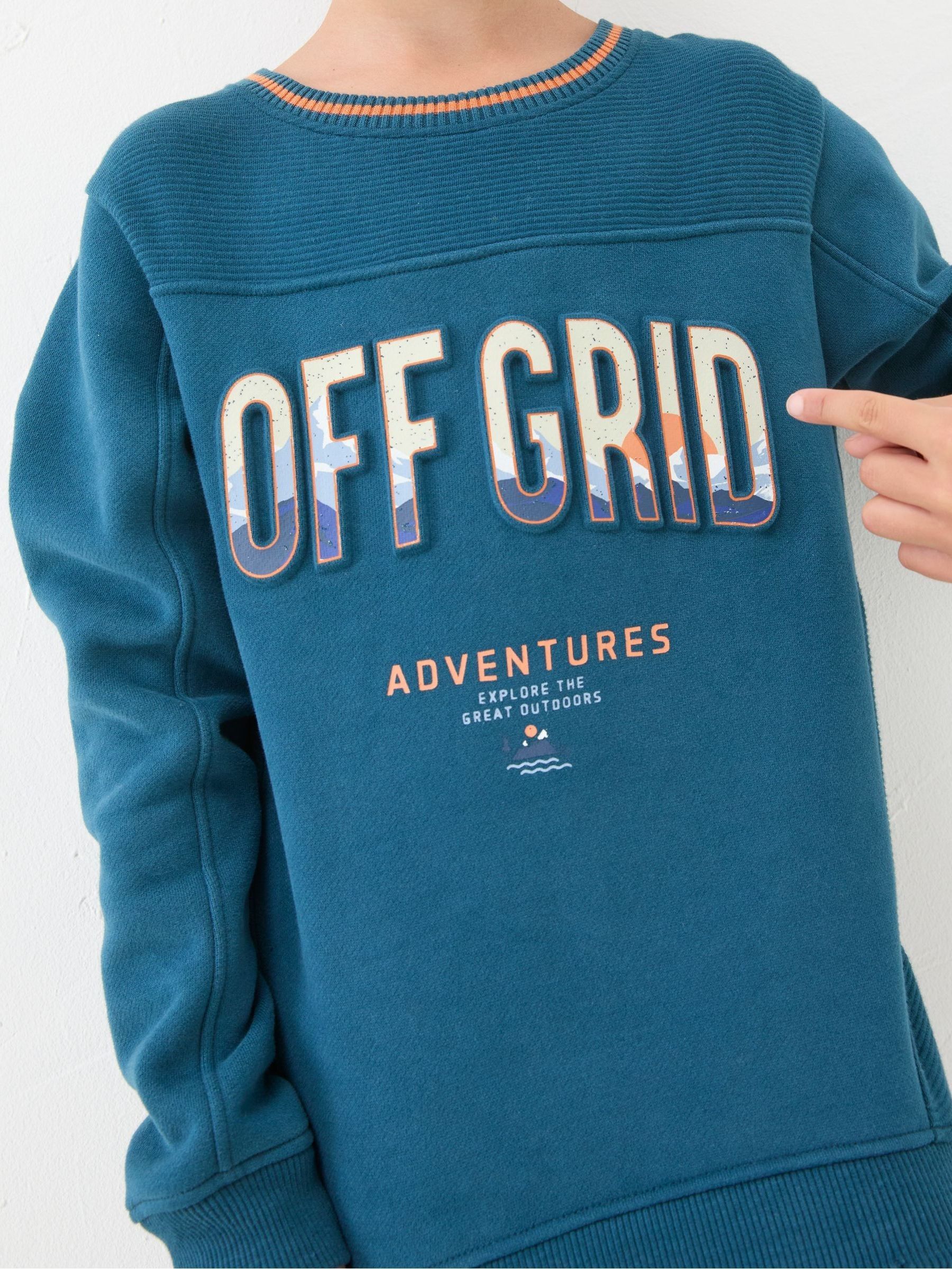 Off Grid Crew Sweat Blue Sweatshirt - Image 4 of 5