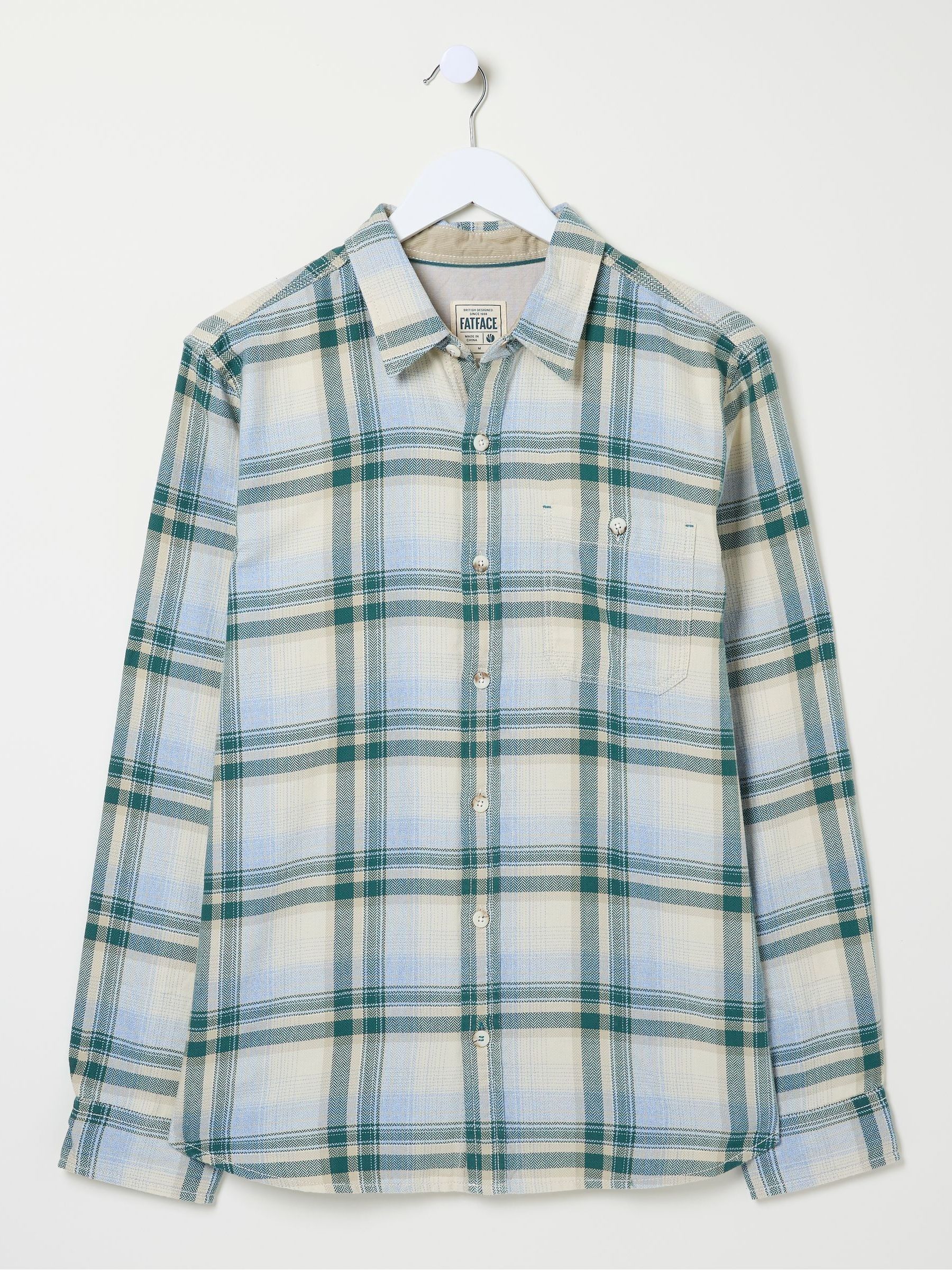 Green Long Sleeve Tyburn Check Shirt - Image 5 of 5