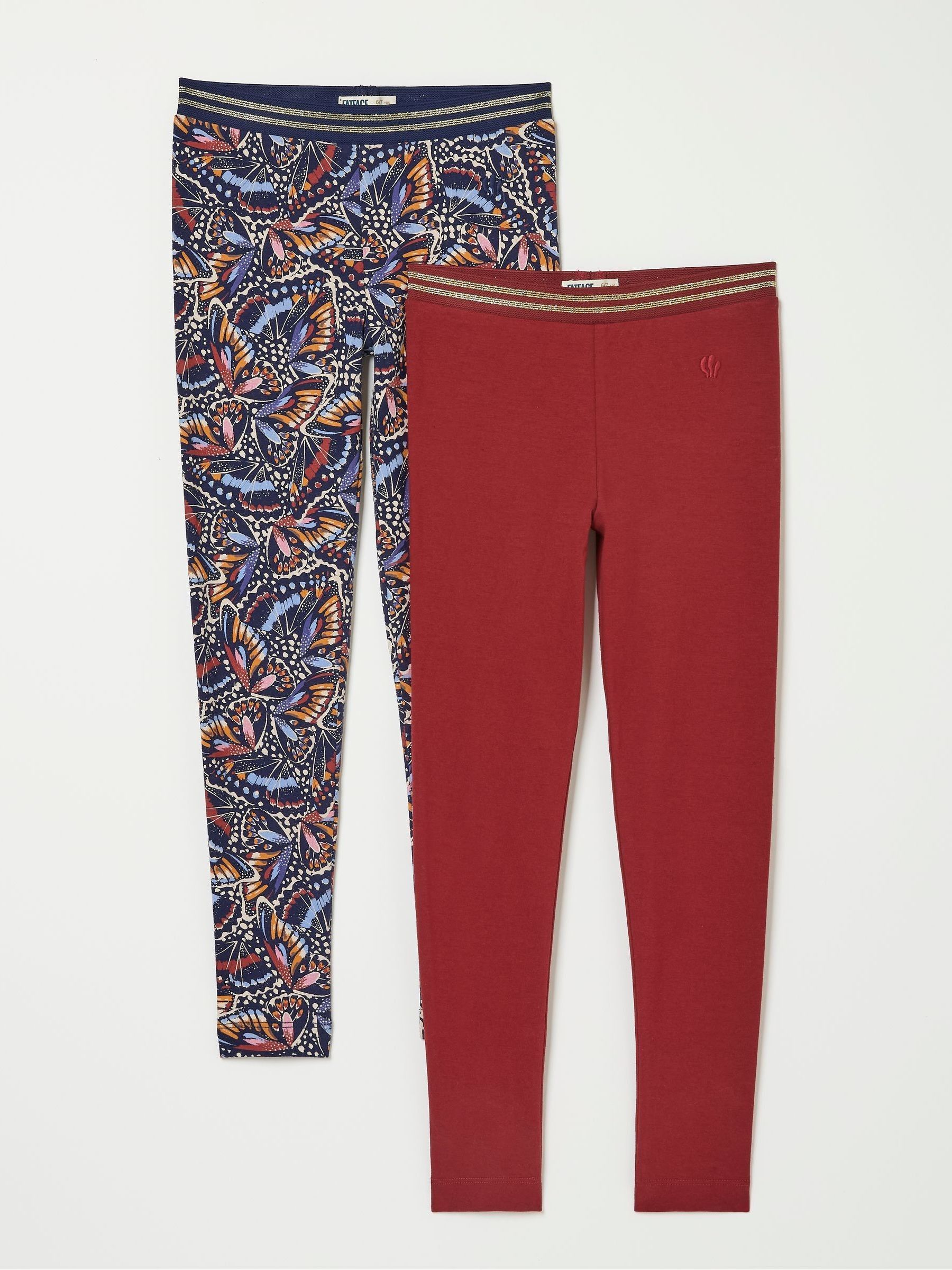 Blue 2 Pack Butterfly Legging - Image 1 of 7