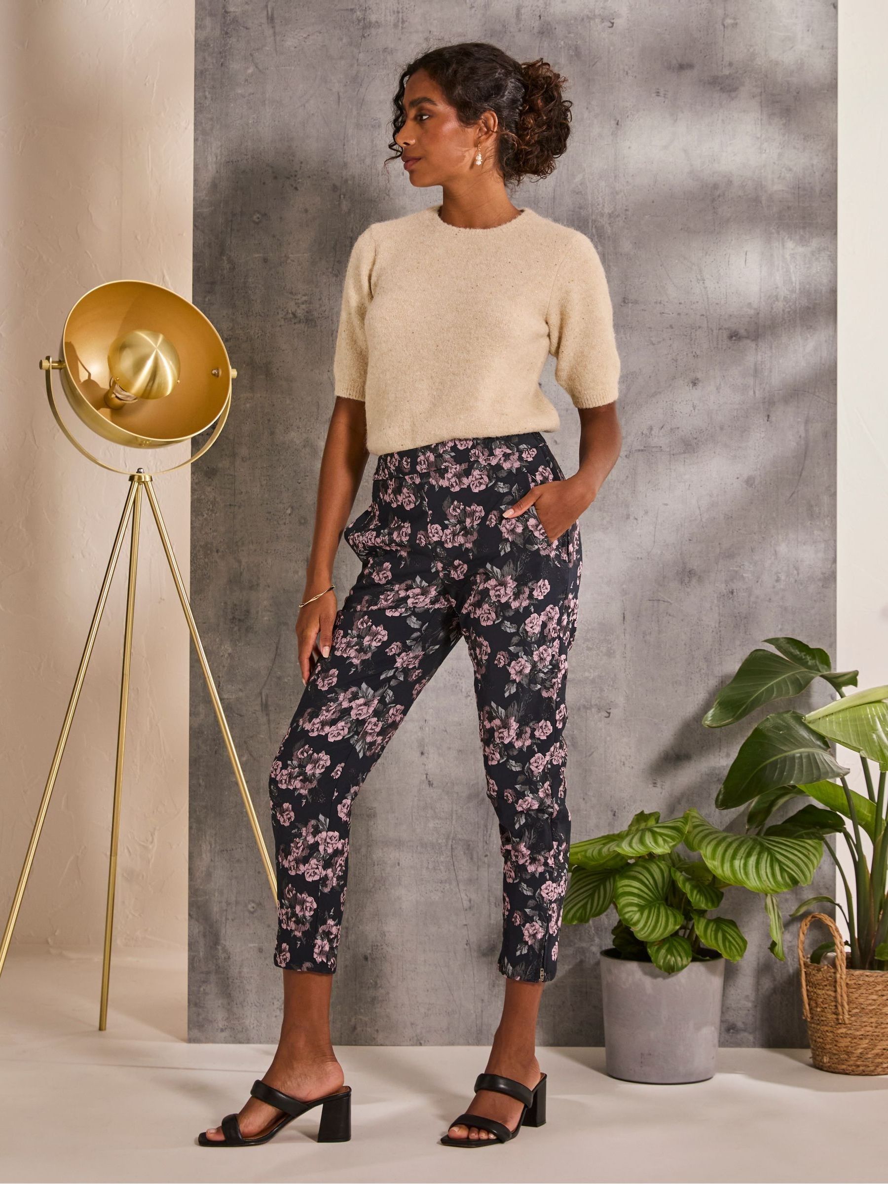 Isobel Blue Isobel Jacquard Trouser - Image 1 of 6