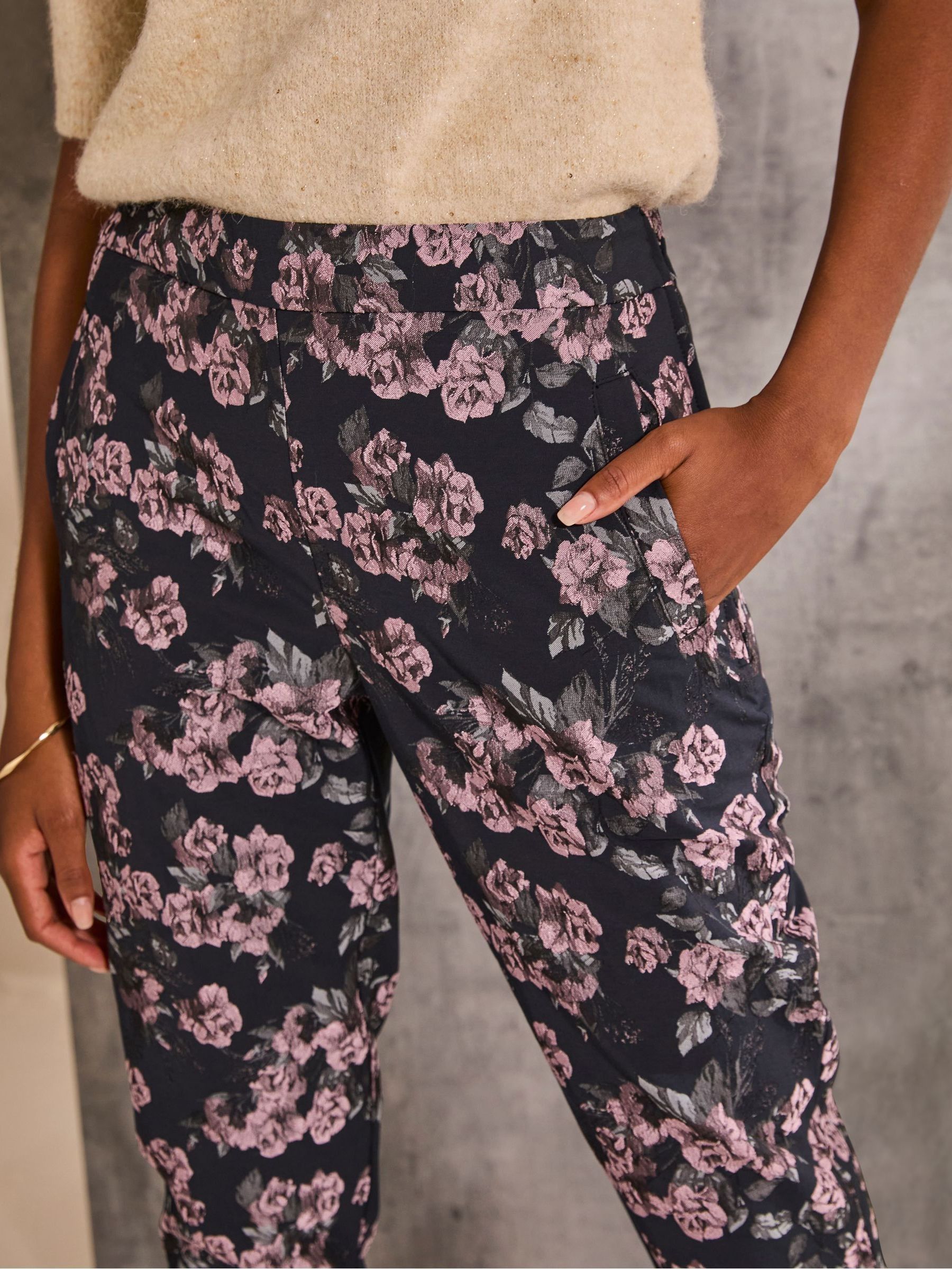 Isobel Blue Isobel Jacquard Trouser - Image 4 of 6