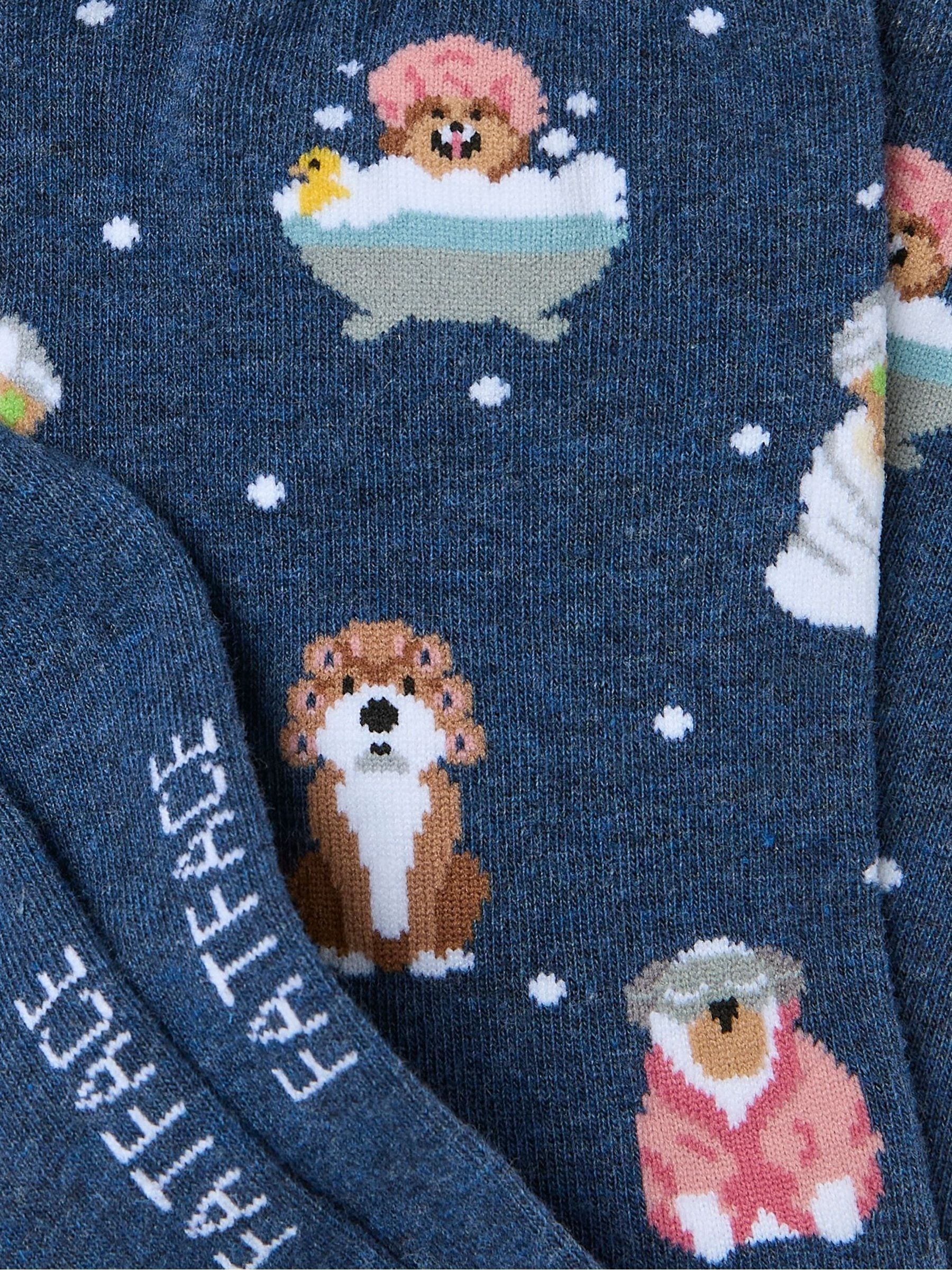 Blue Spa Dogs Womens Socks 1 Pack (size 4-7) - Image 2 of 2