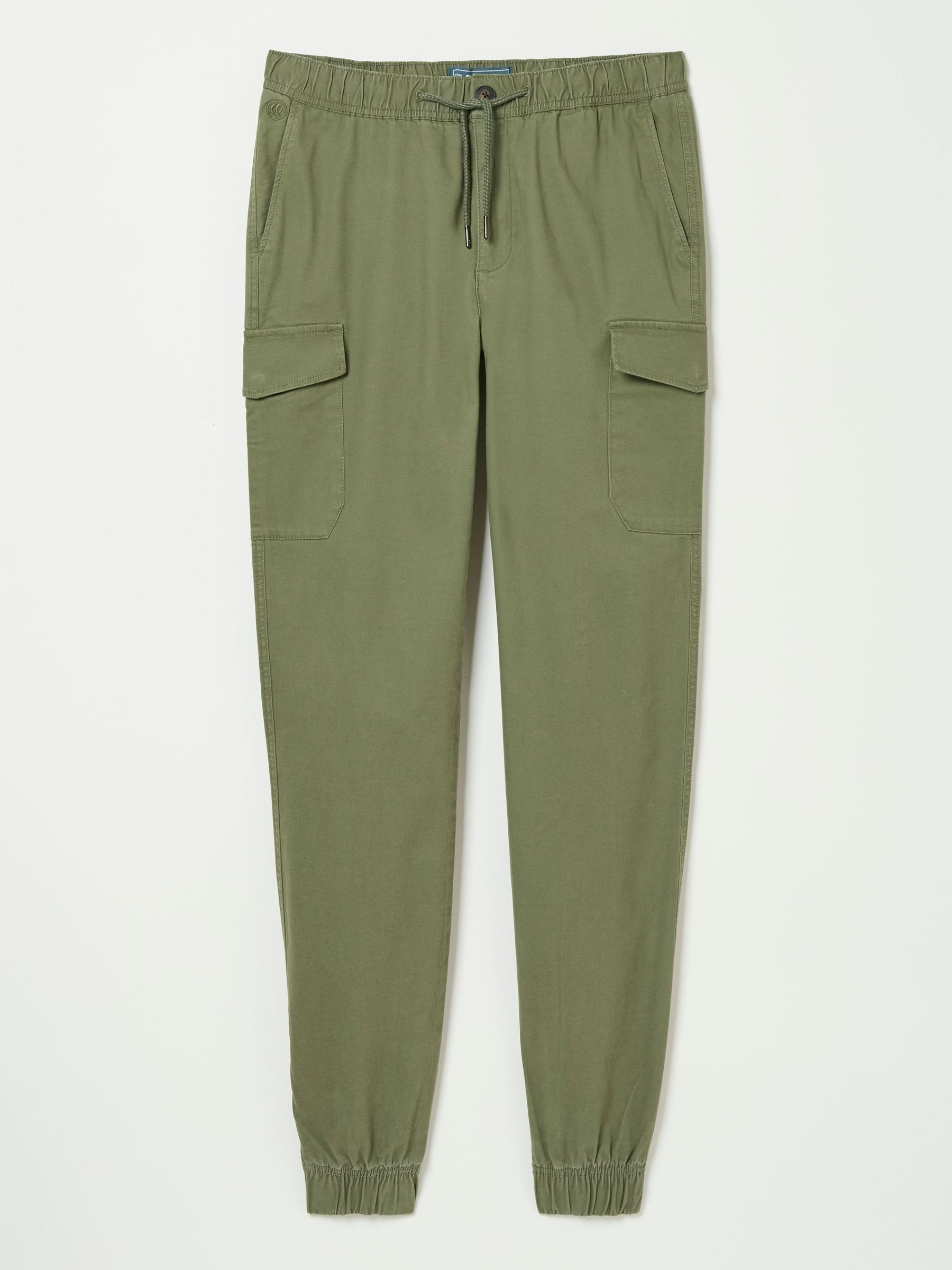 Kent Green Cuffed Cargo Trousers - Image 7 of 7
