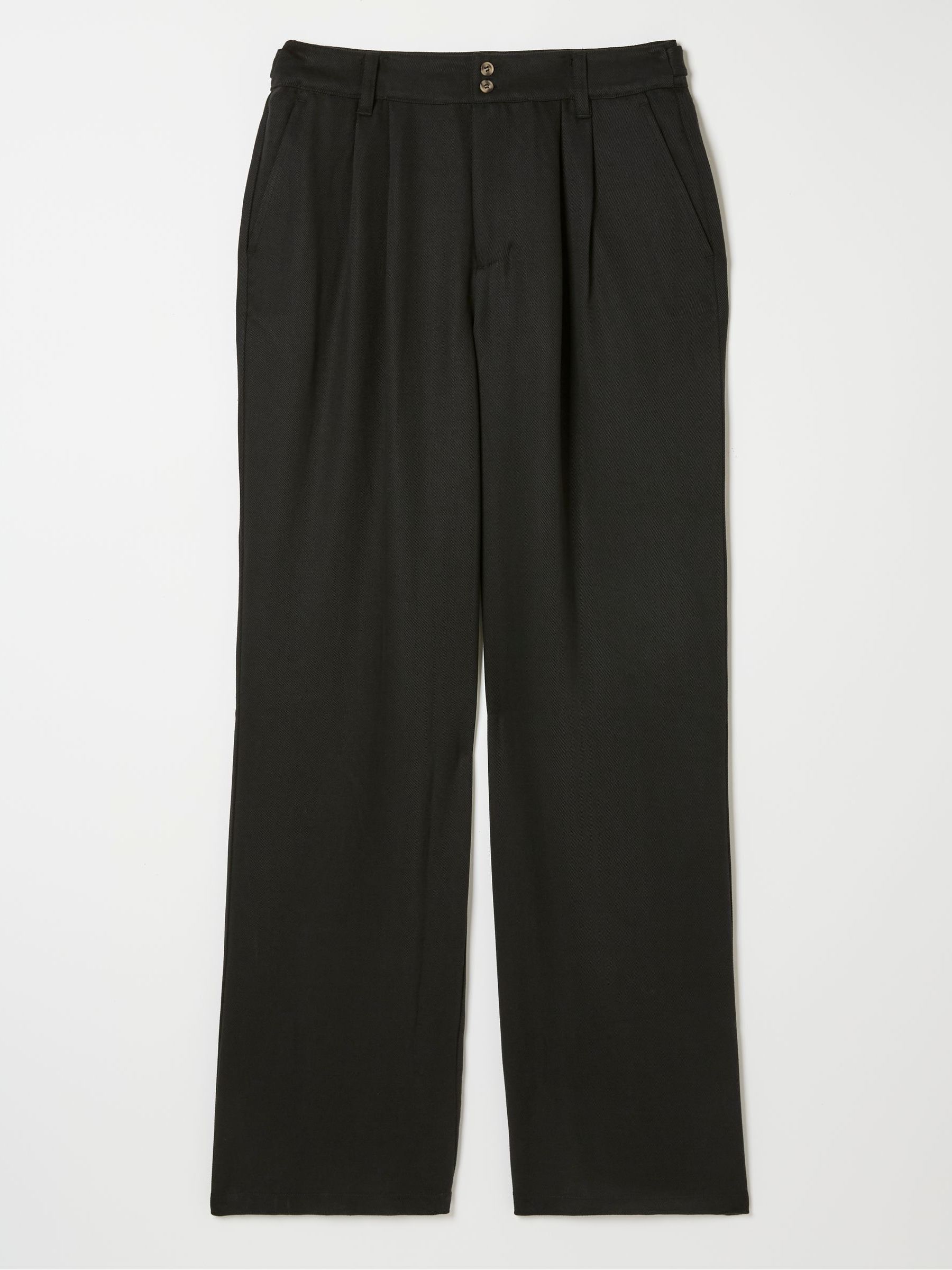Black Ginger Wide Leg Drape Trousers - Image 6 of 6