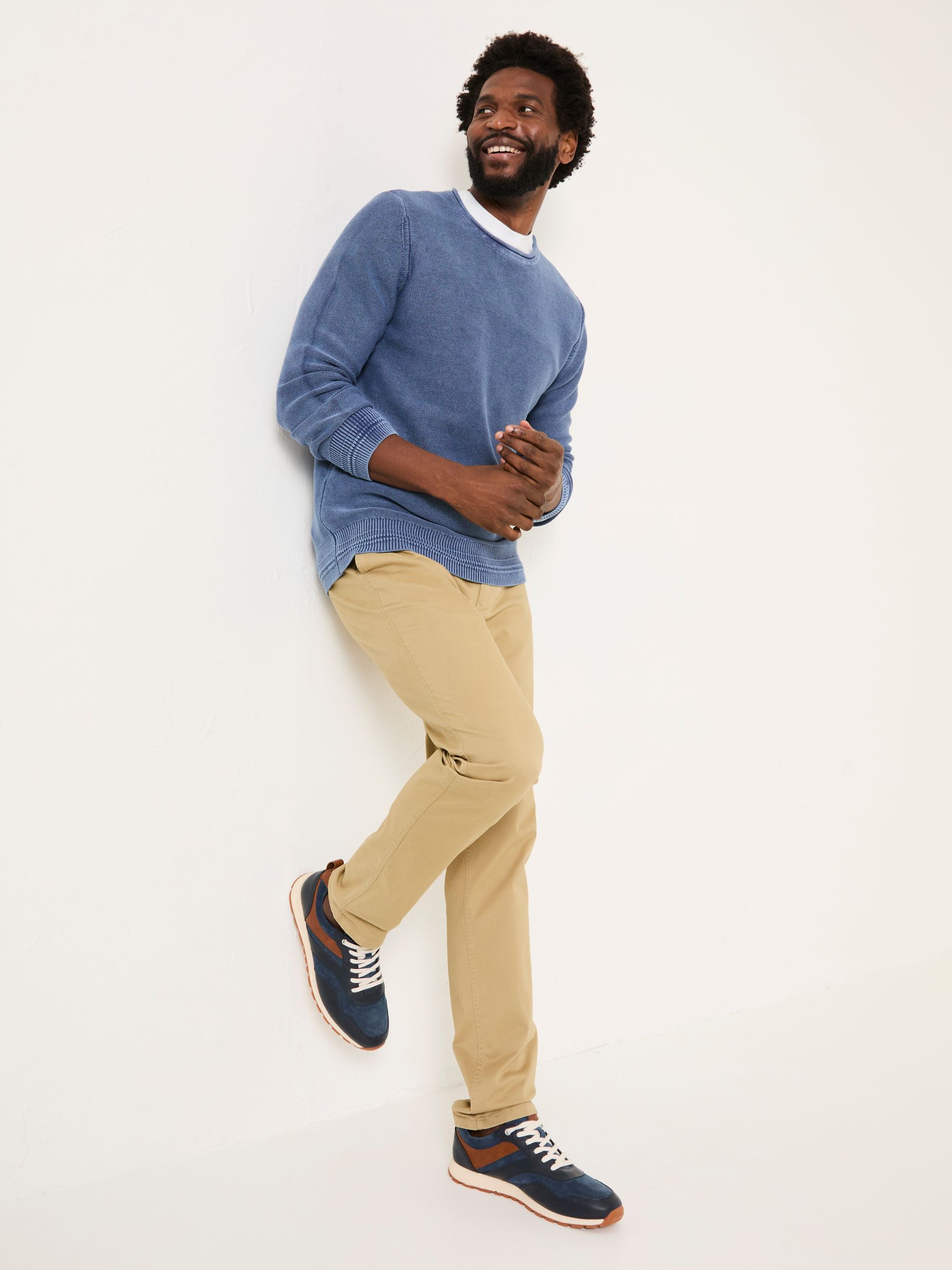 Heyshott White Stone Slim Chinos - Image 3 of 5