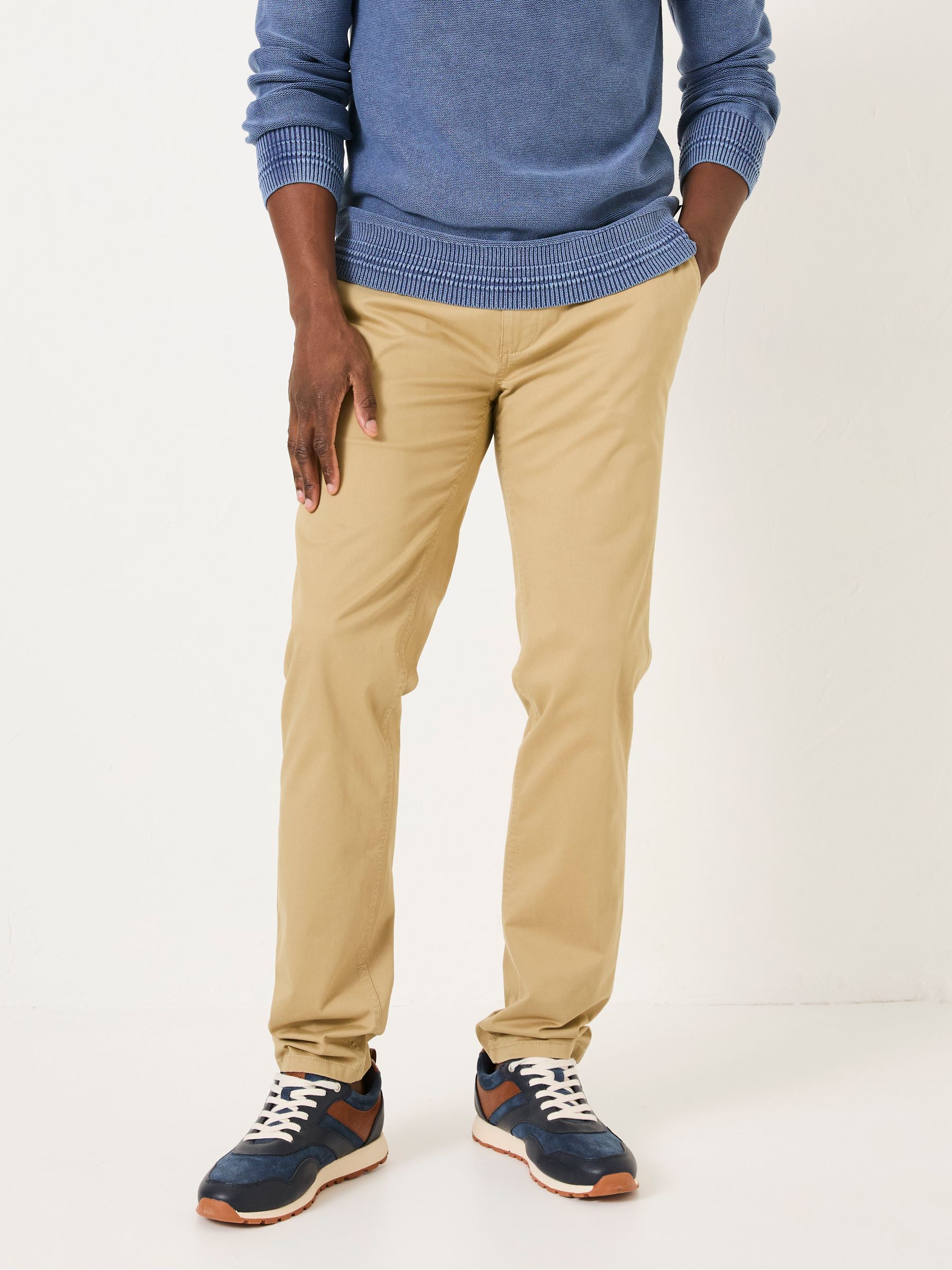 Heyshott White Stone Slim Chinos - Image 4 of 5
