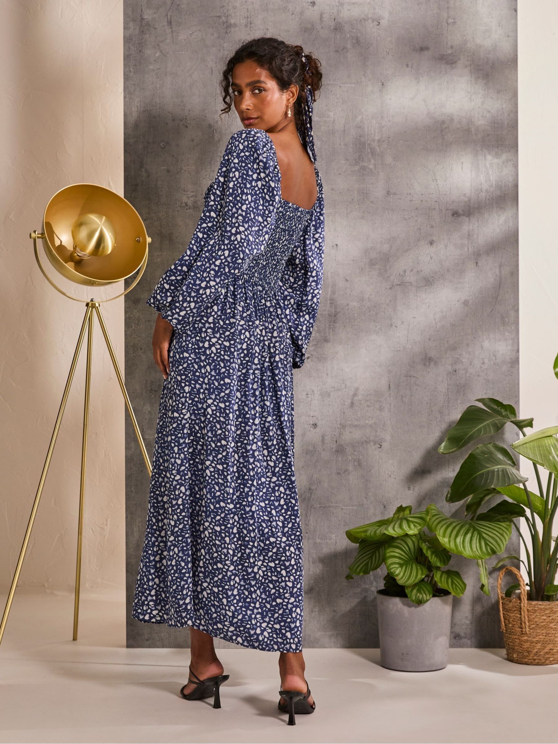 Lola Blue Mark Maker Midi Dress - Image 2 of 6