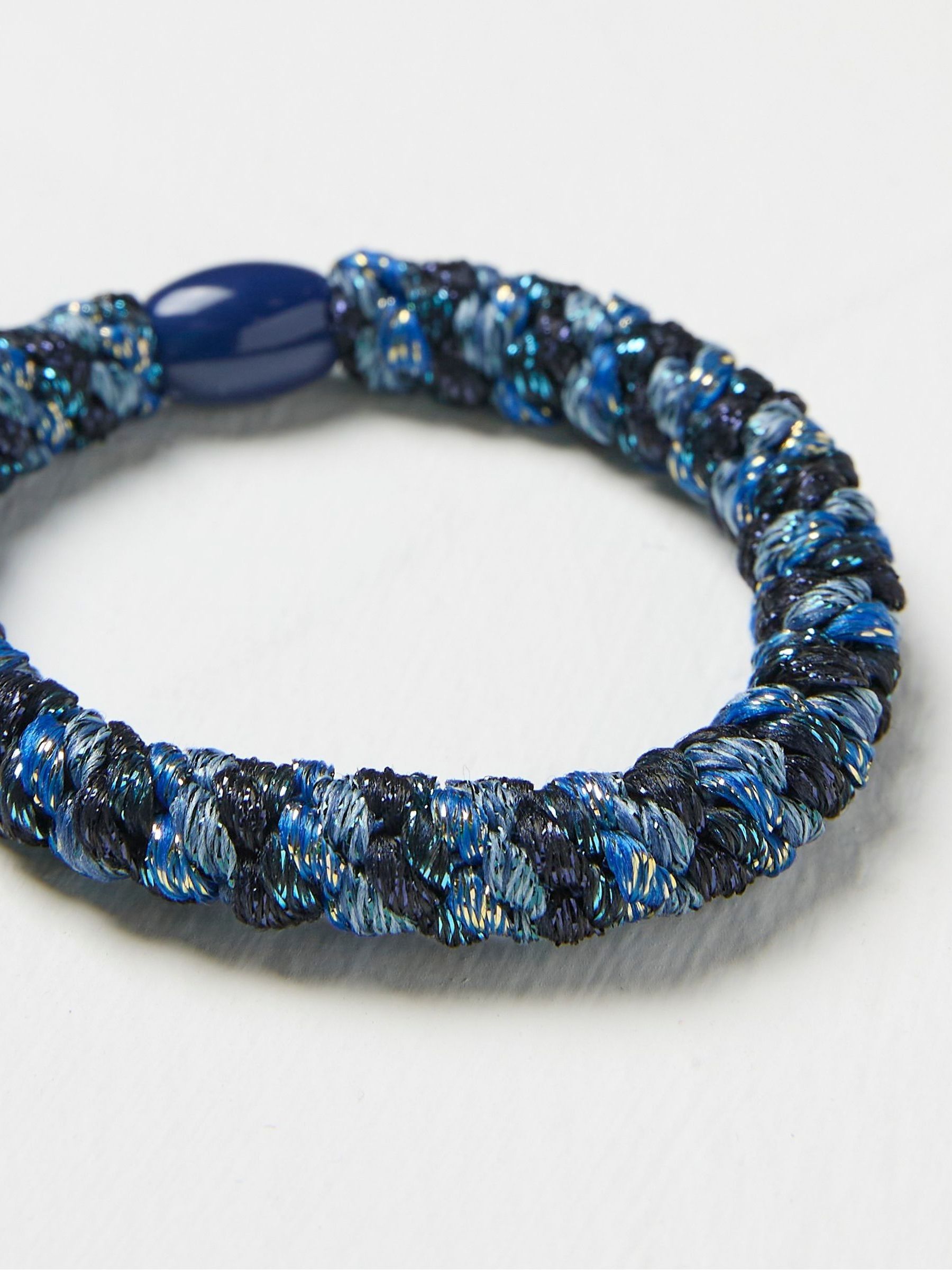 Navy Blue Twist Hair Tie - Image 2 of 2