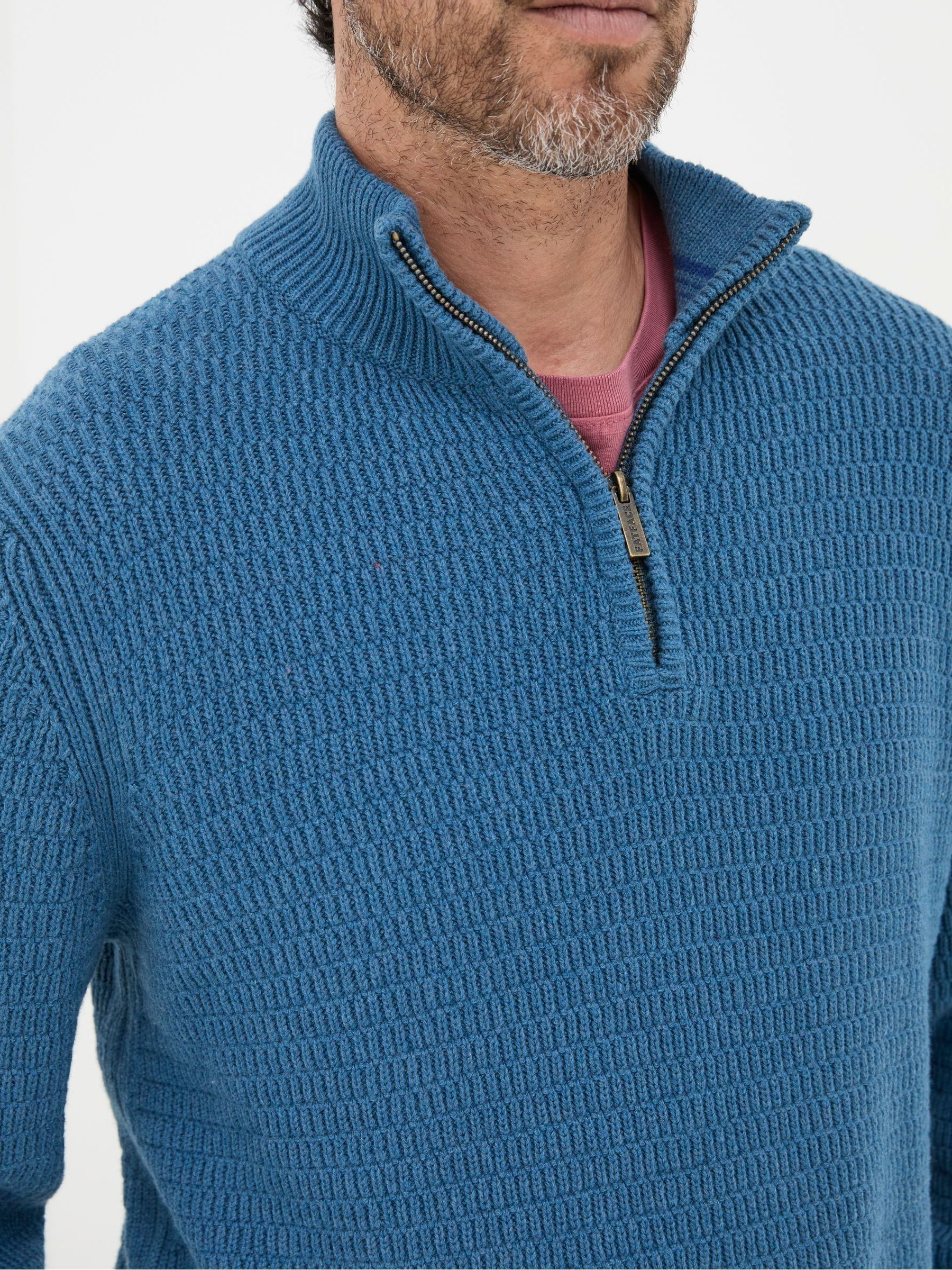 Pembrey Blue Half Neck Jumper - Image 4 of 5