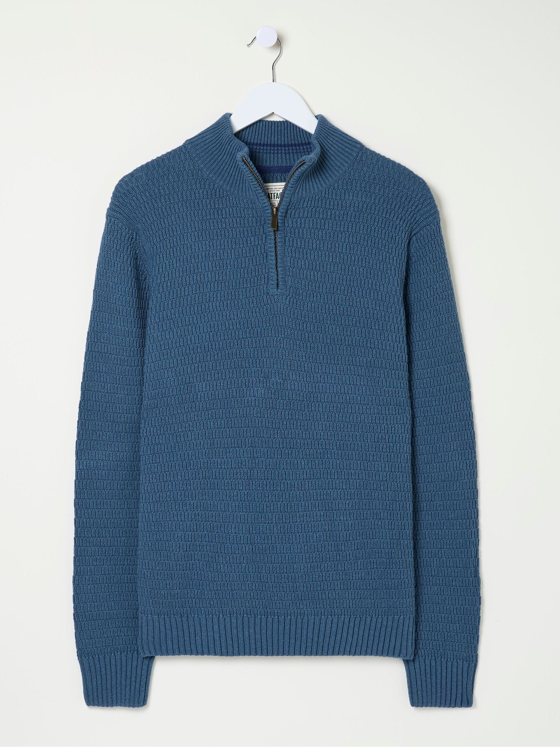 Pembrey Blue Half Neck Jumper - Image 5 of 5
