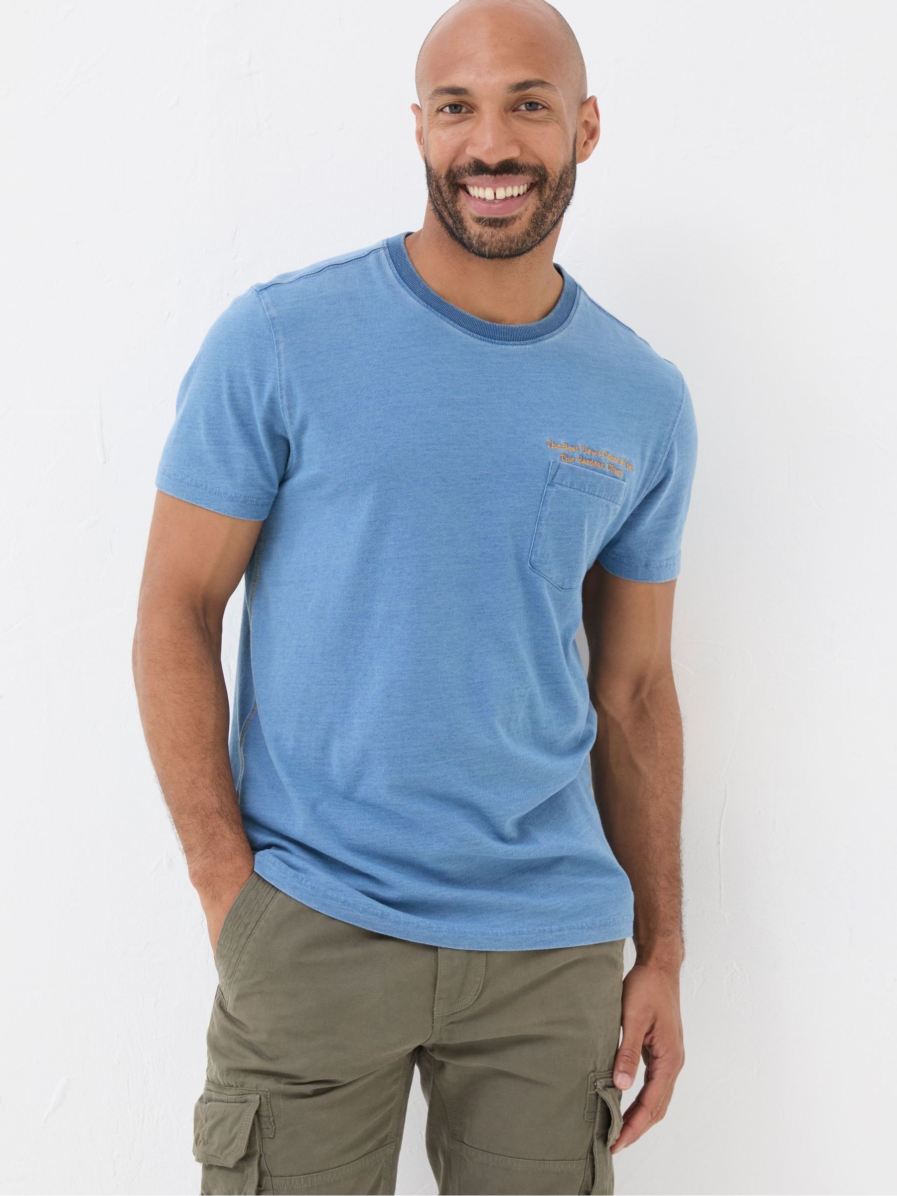 Indigo Blue Hardest Climb T Shirt - Image 1 of 5