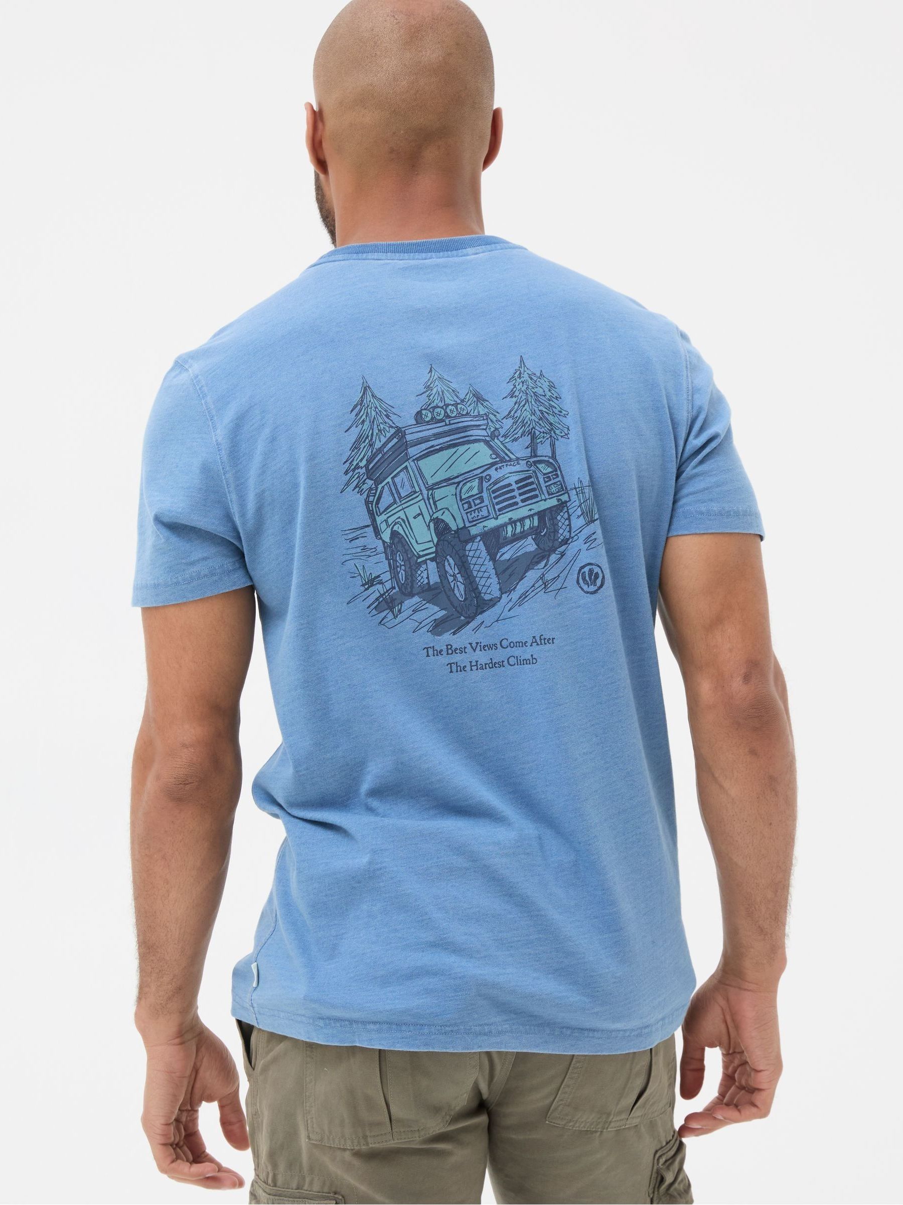 Indigo Blue Hardest Climb T Shirt - Image 2 of 5