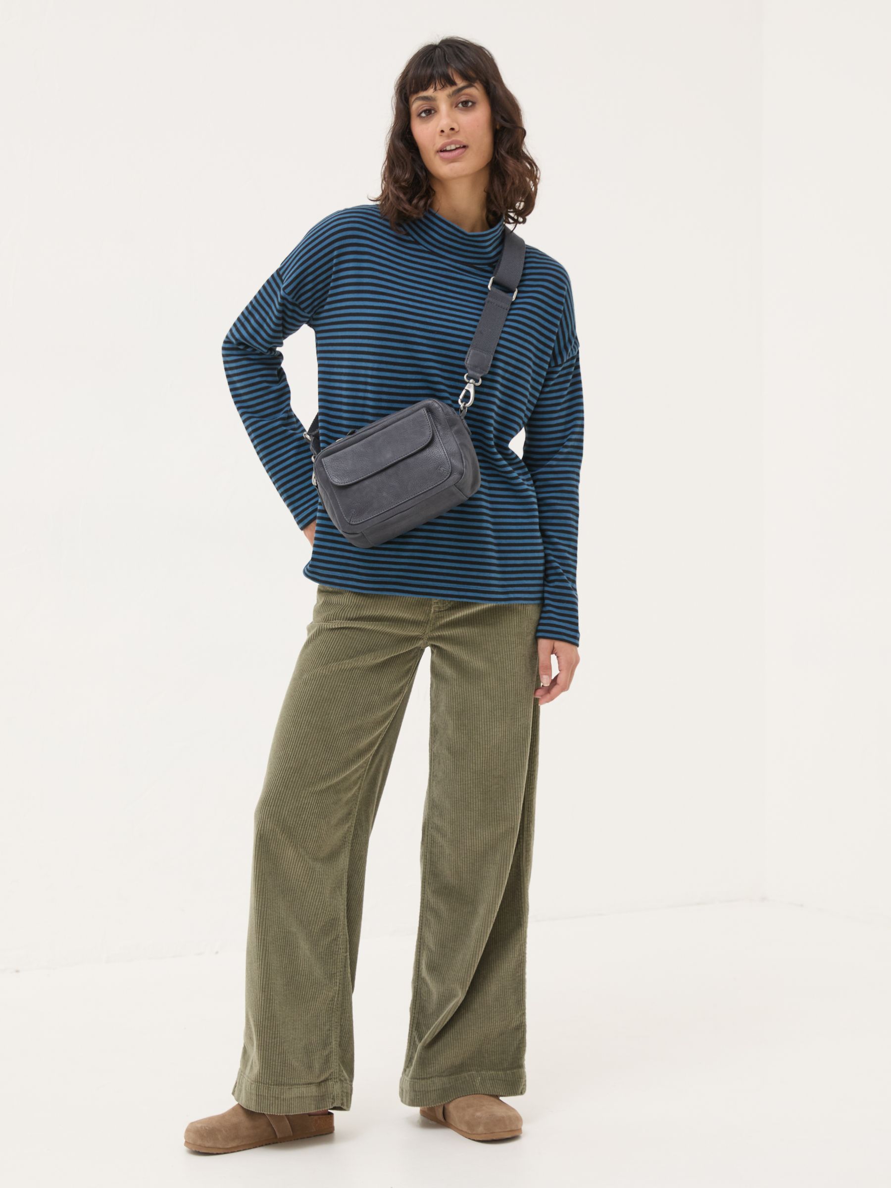 Catrin Blue Stripe Top - Image 3 of 5
