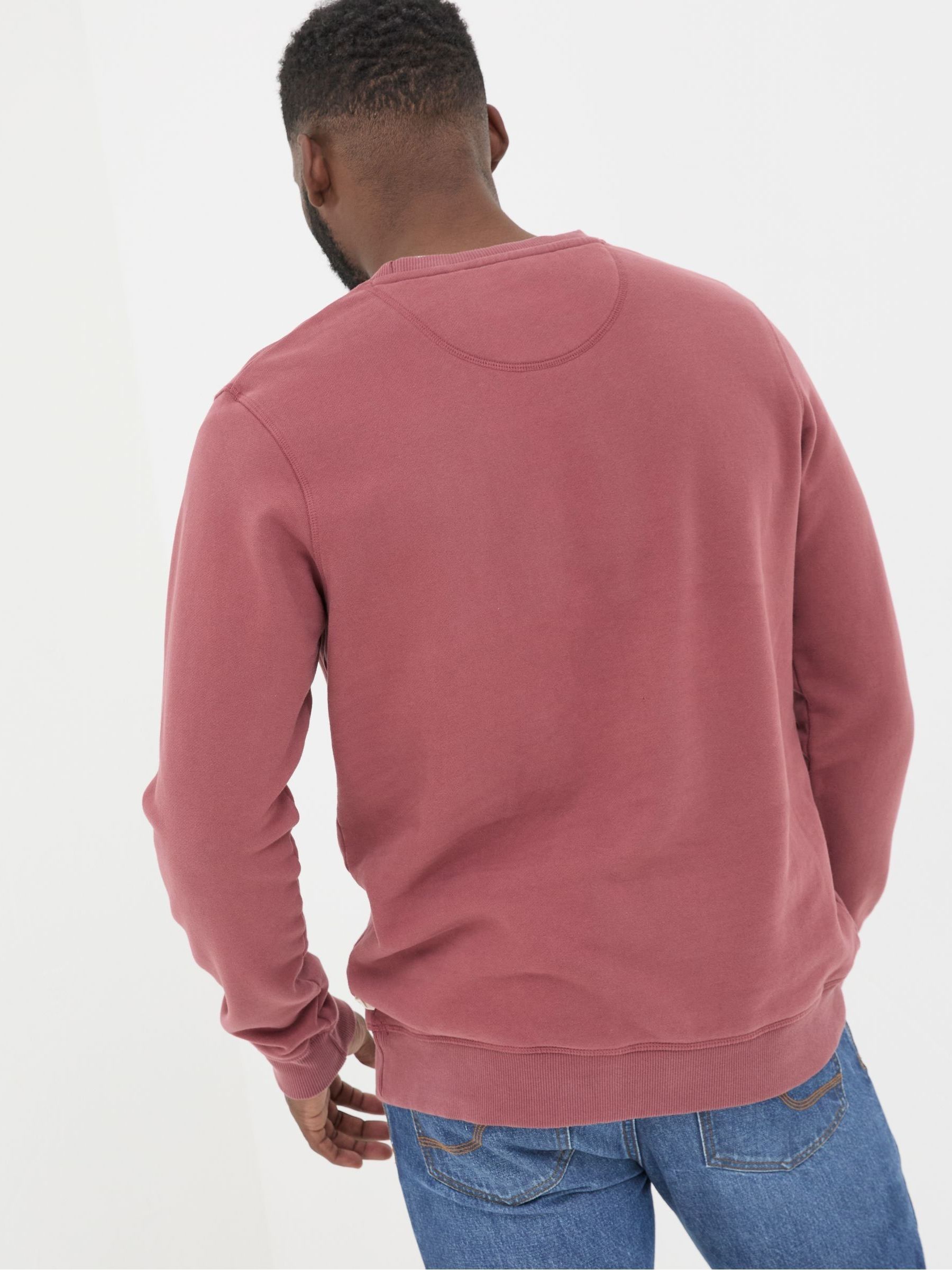 Brooke Pink Crew Neck Sweatshirt - Image 2 of 6 Brooke Pink Crew Neck Sweatshirt - Image 2 of 6