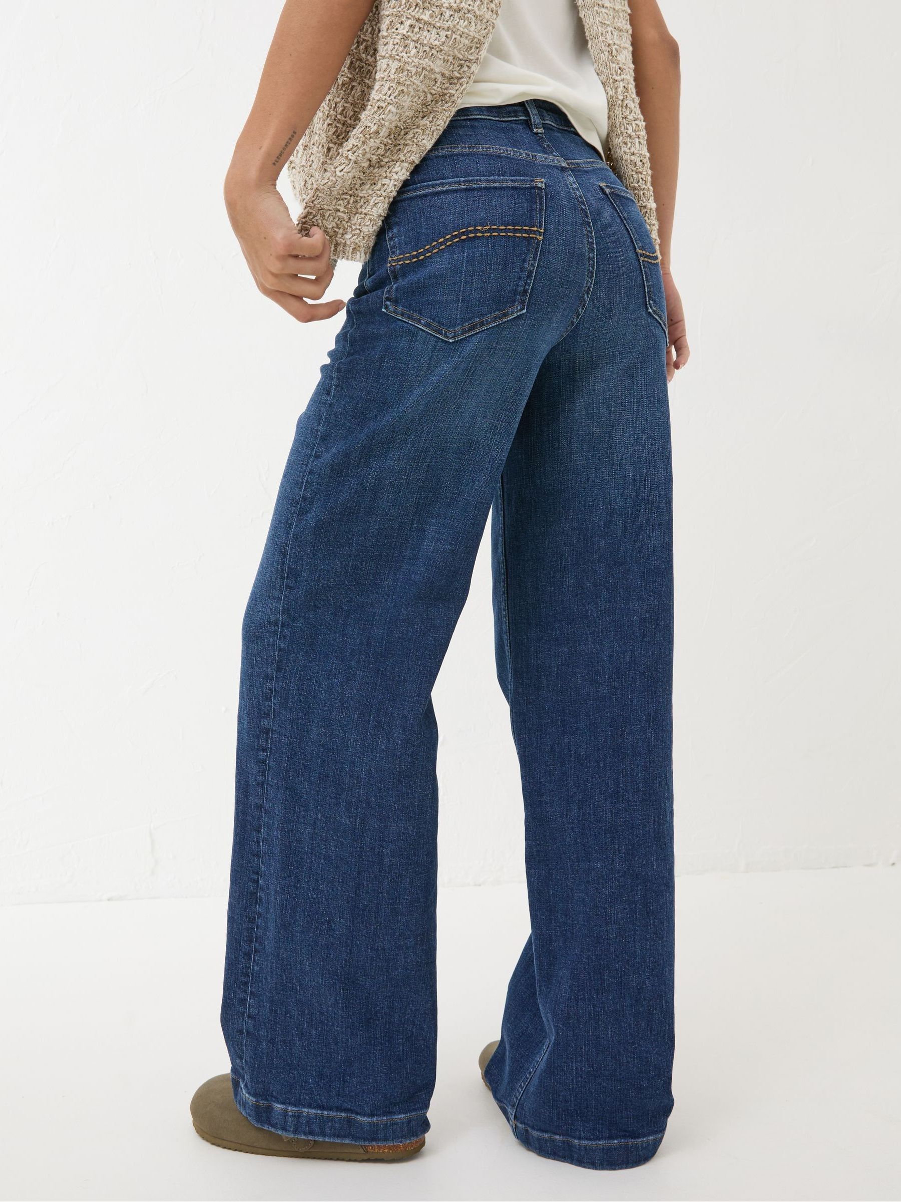 Welling Blue Wide Leg Jeans - Image 2 of 6