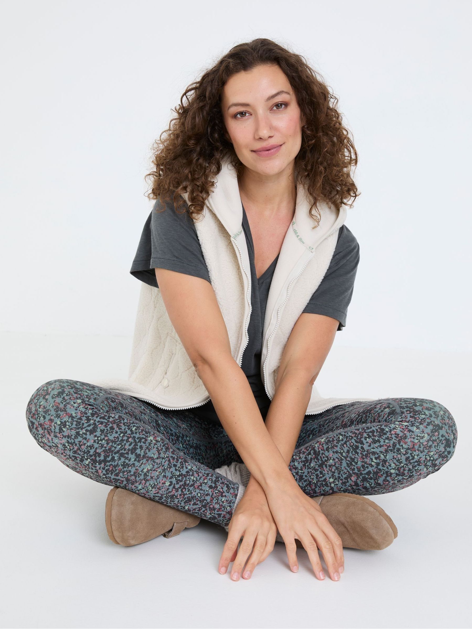 Estelle Natural Fleece Gilet - Image 3 of 6