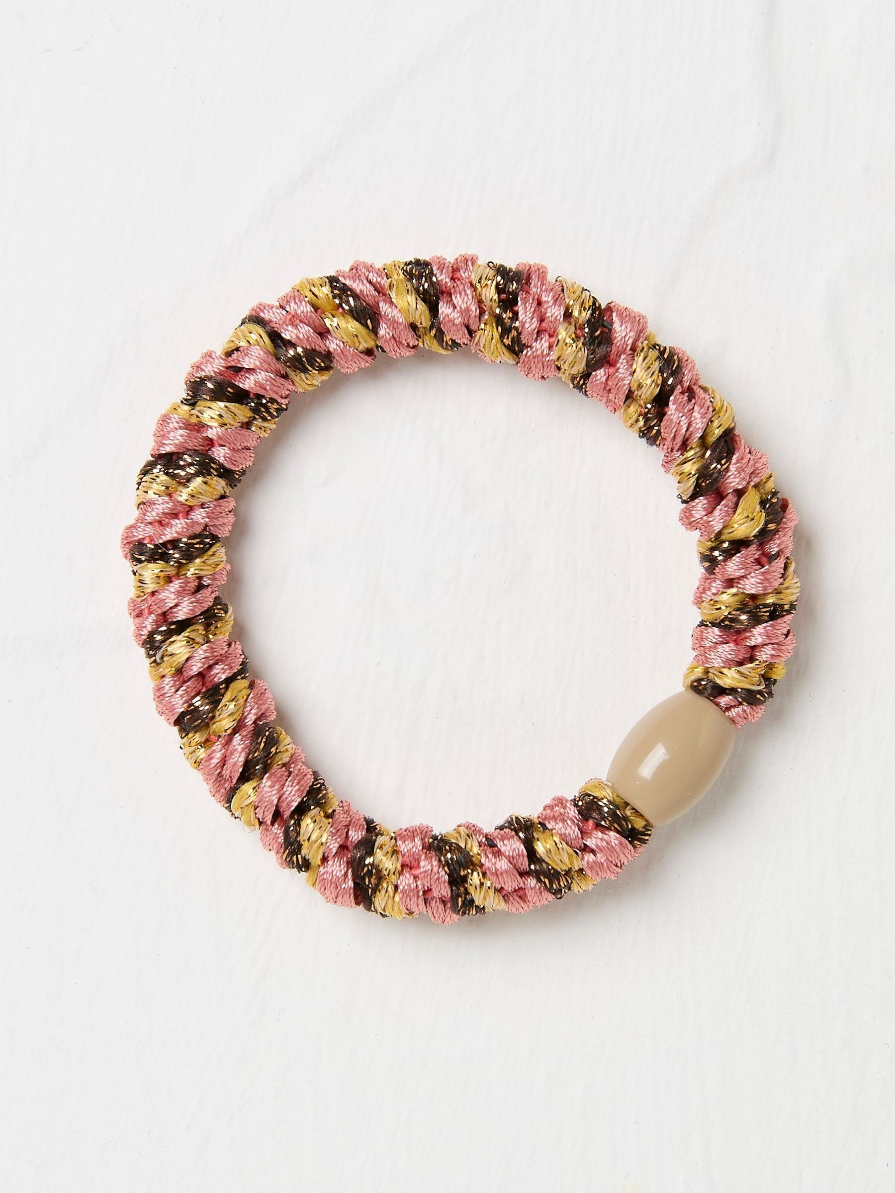 Pink Twist Hair Tie | FatFace USA display picture 1