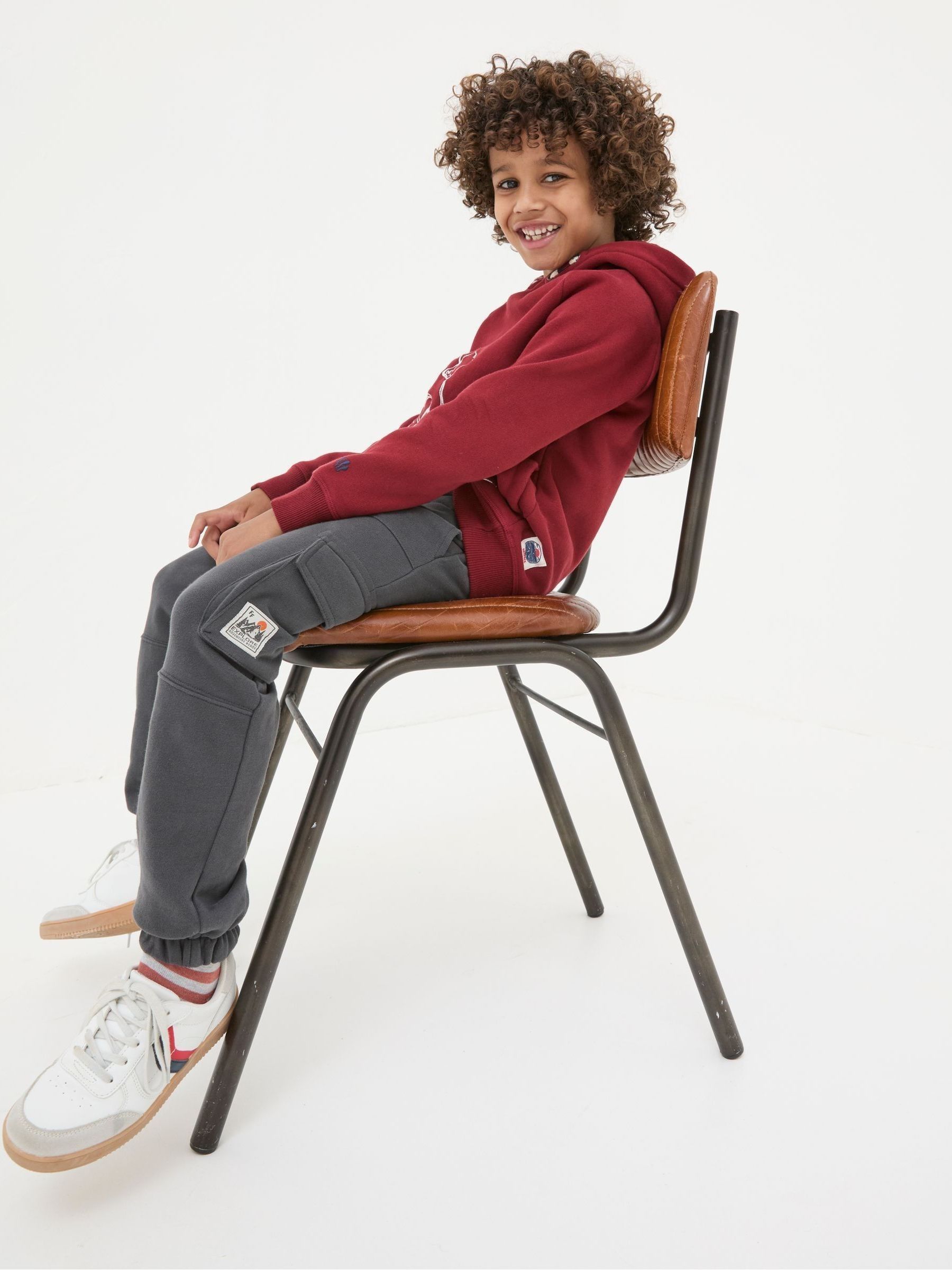 Grey Cargo Joggers - Image 1 of 2 Grey Cargo Joggers - Image 1 of 2