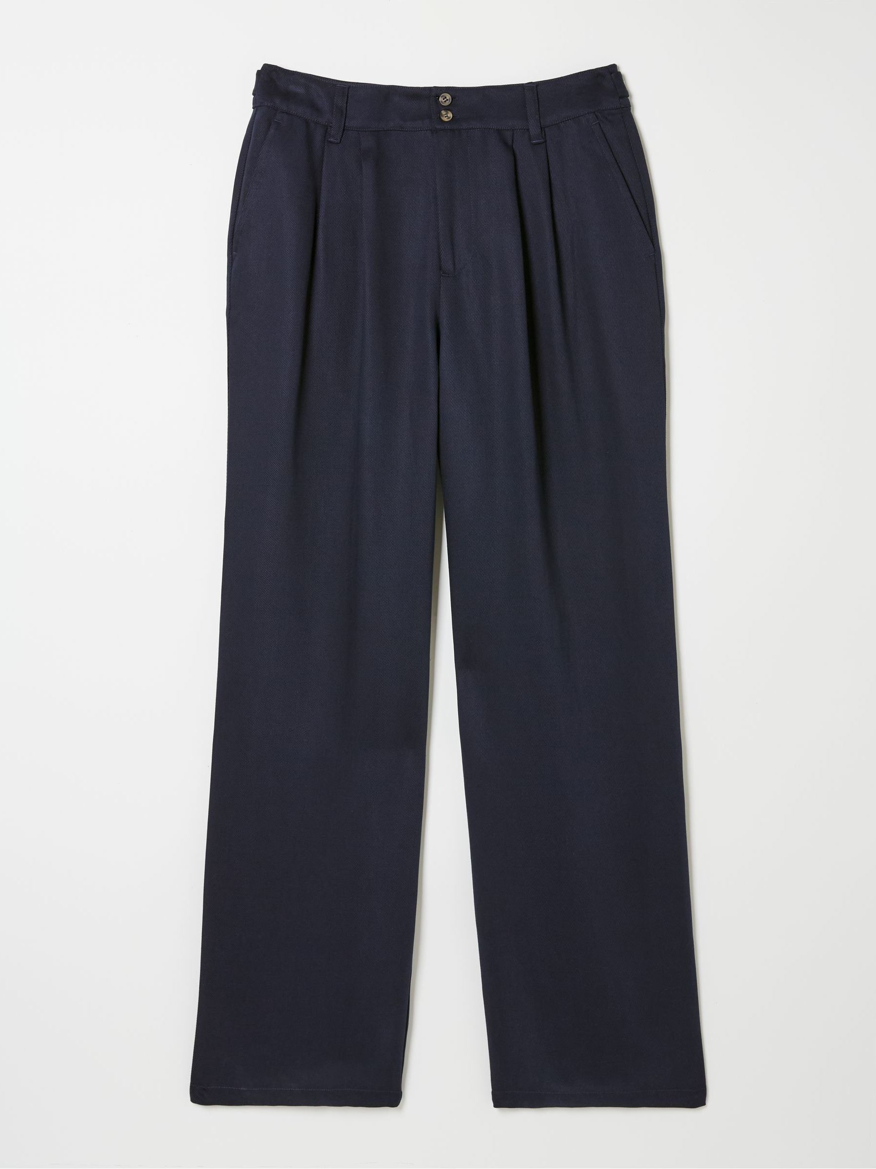 Navy Ginger Wide Leg Drape Trousers - Image 6 of 6 Navy Ginger Wide Leg Drape Trousers - Image 6 of 6