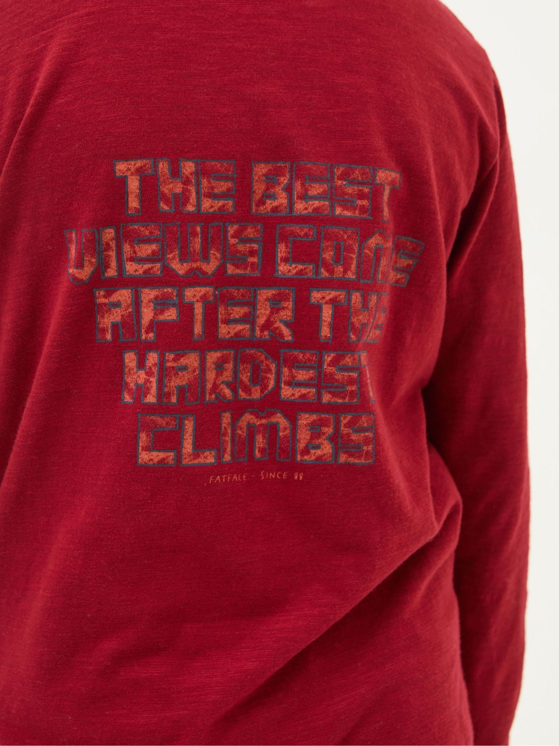 Red Hooded Graphic Long-Sleeve T-Shirt - Image 4 of 6