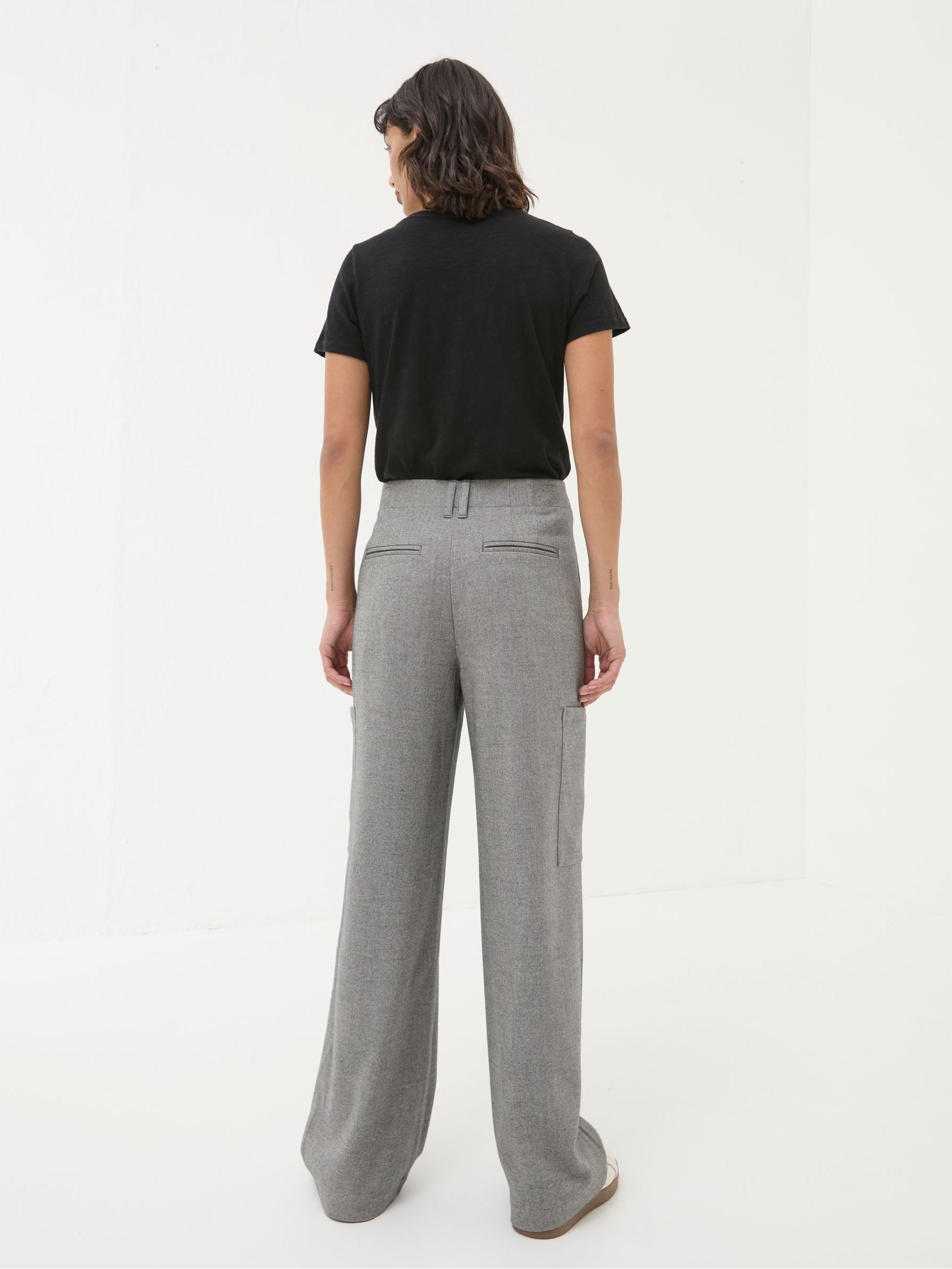 Wessex Grey Wide Leg Trousers - Image 2 of 6