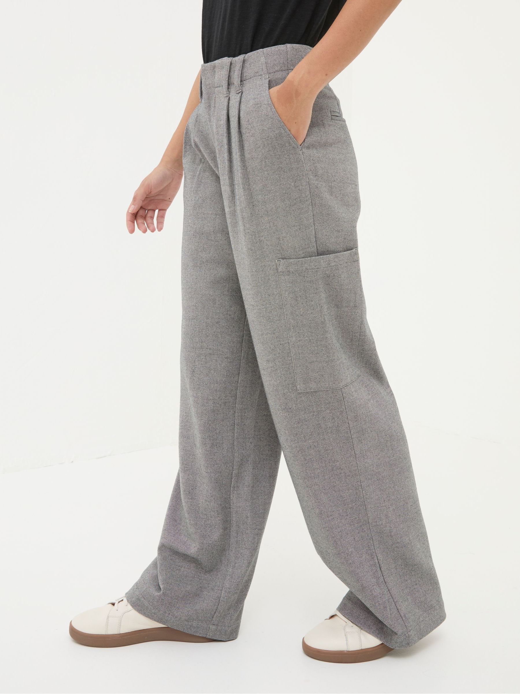 Wessex Grey Wide Leg Trousers - Image 4 of 6