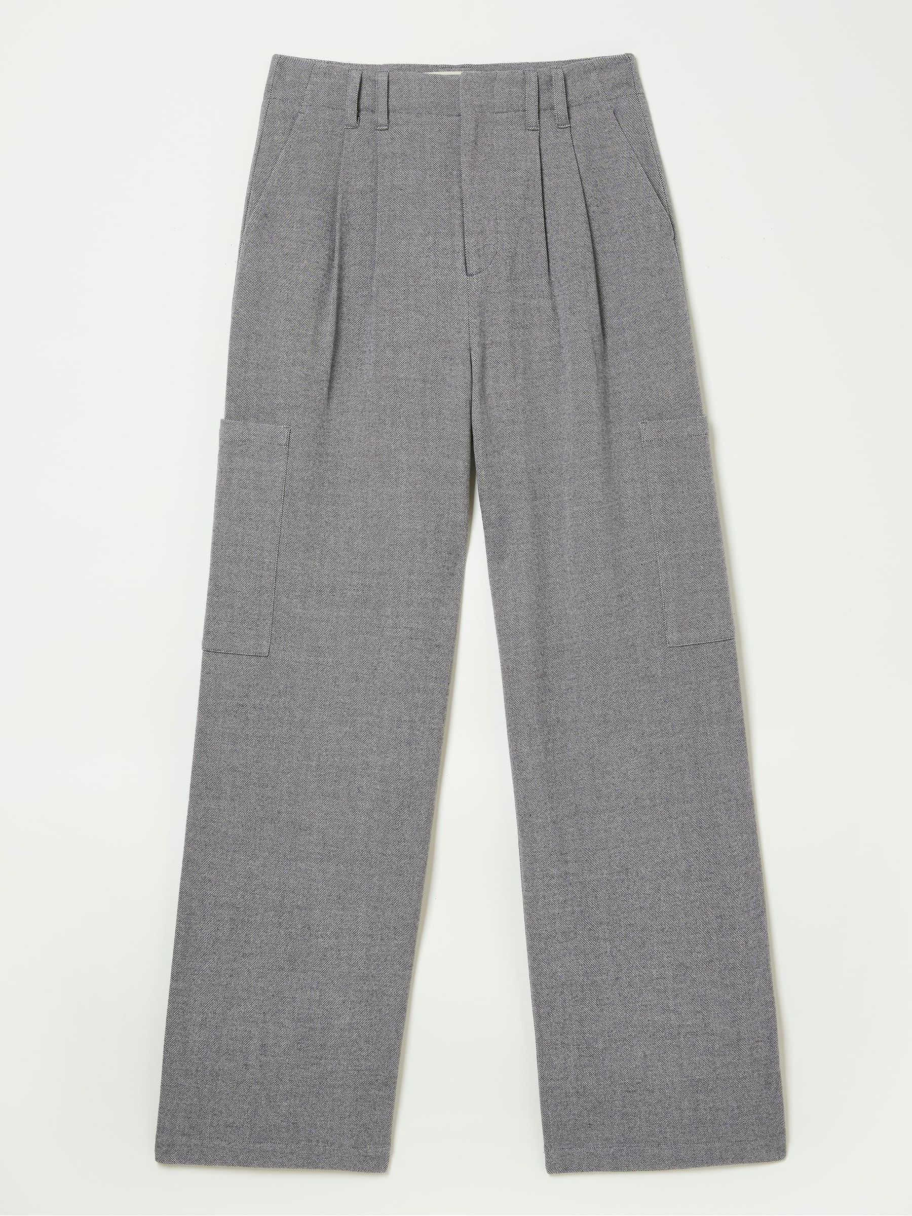 Wessex Grey Wide Leg Trousers - Image 6 of 6
