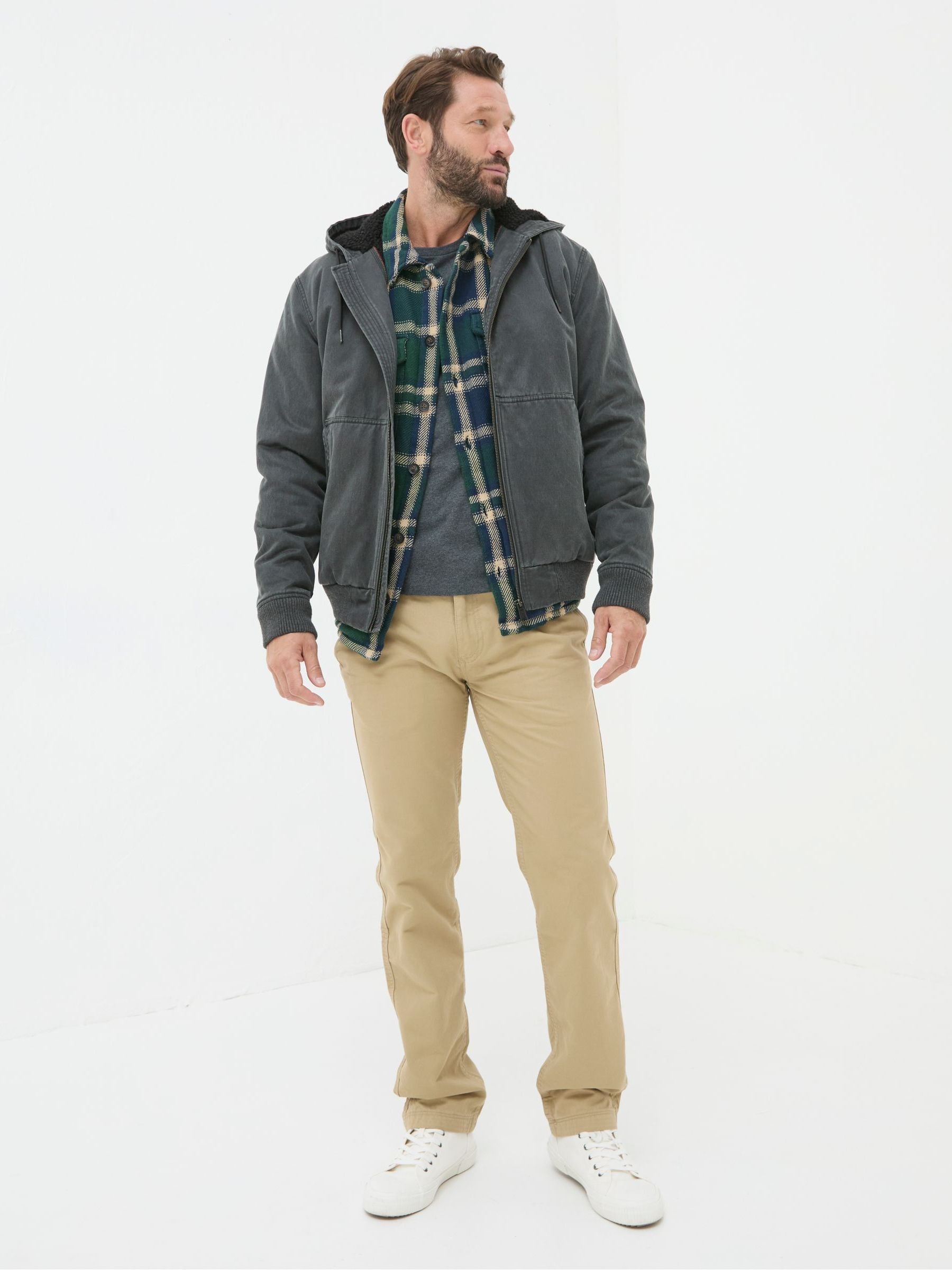 Grey Charcoal Denver Hooded Jacket - Image 3 of 6