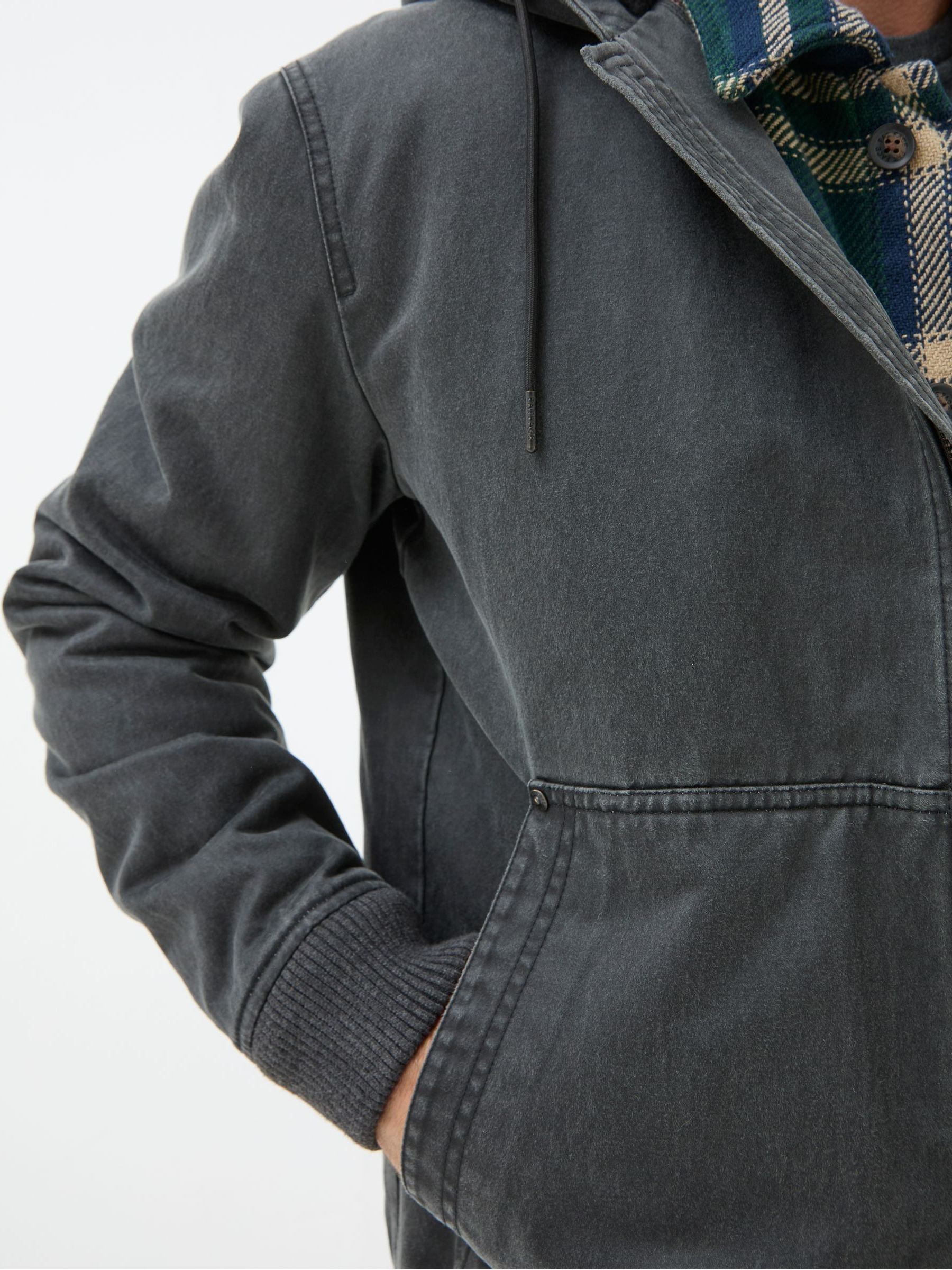 Grey Charcoal Denver Hooded Jacket - Image 5 of 6