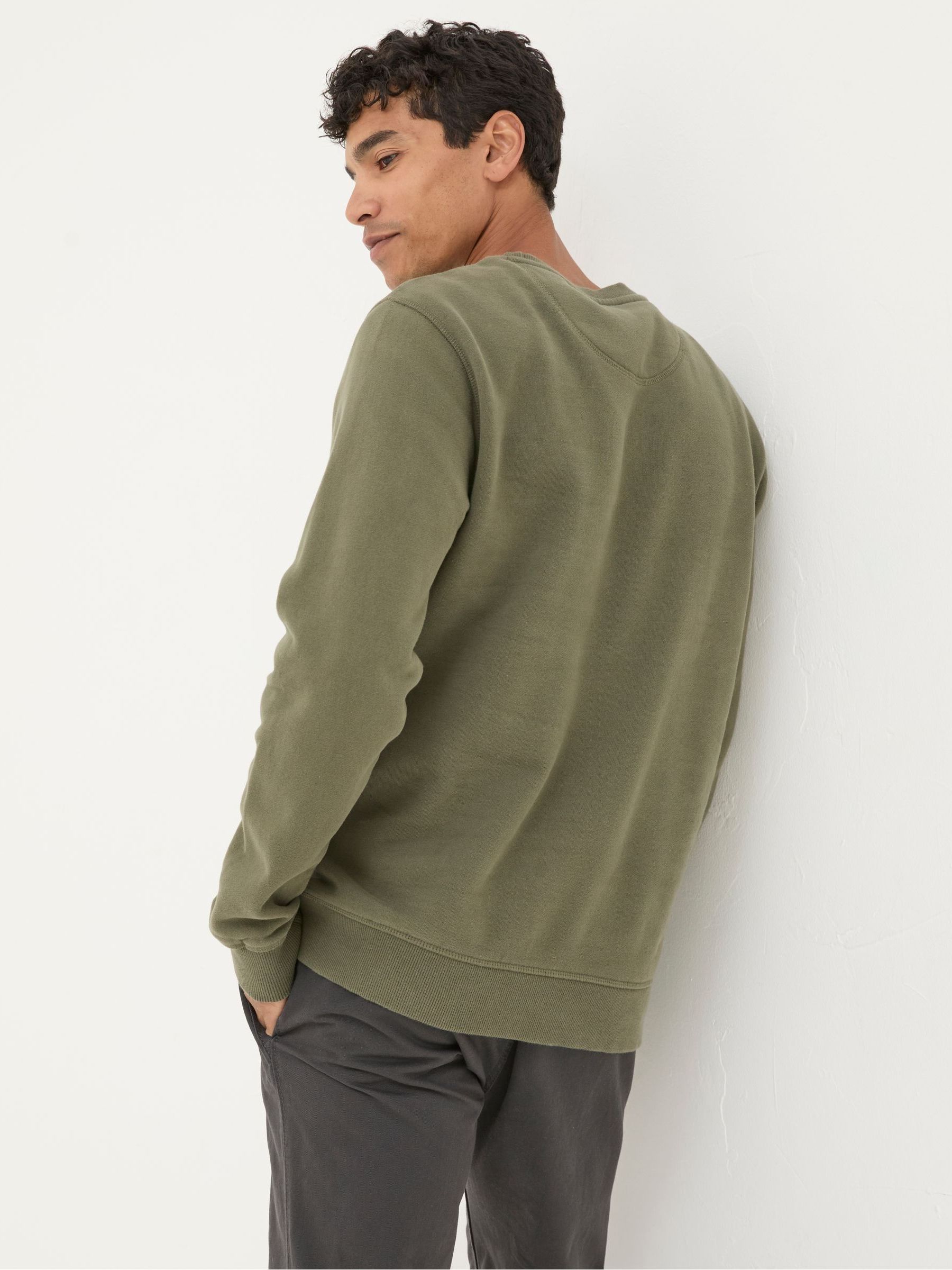 Brooke Green Crew Neck Sweatshirt - Image 2 of 6 Brooke Green Crew Neck Sweatshirt - Image 2 of 6