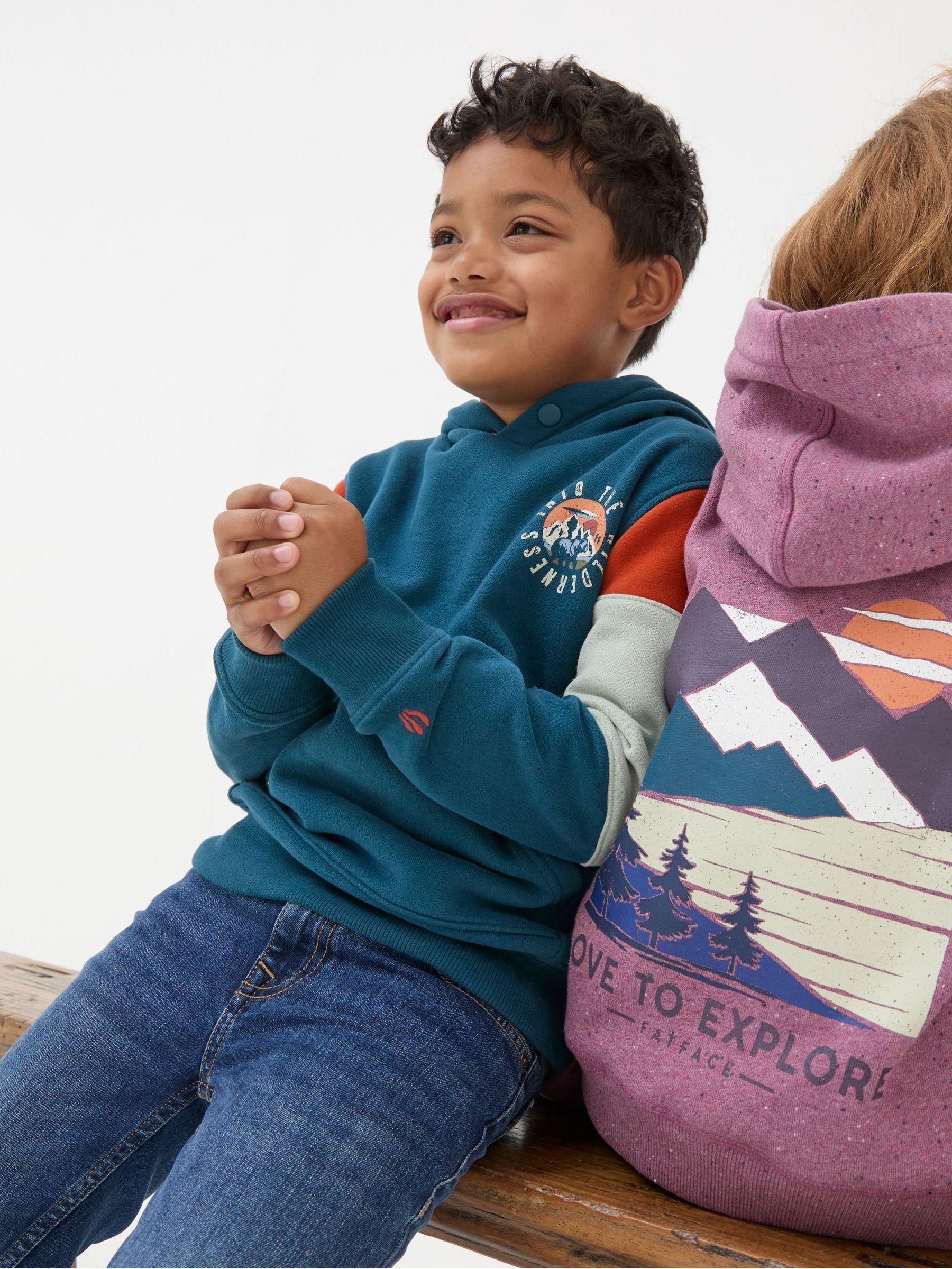 Wilderness Blue Popover Hoodie - Image 3 of 5
