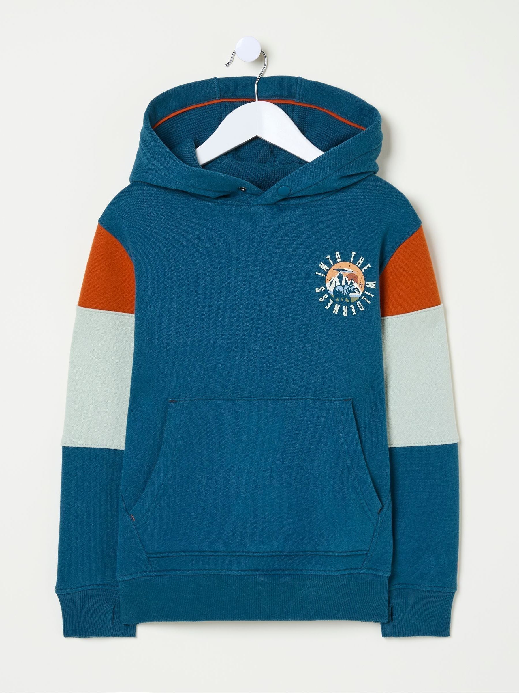 Wilderness Blue Popover Hoodie - Image 4 of 5
