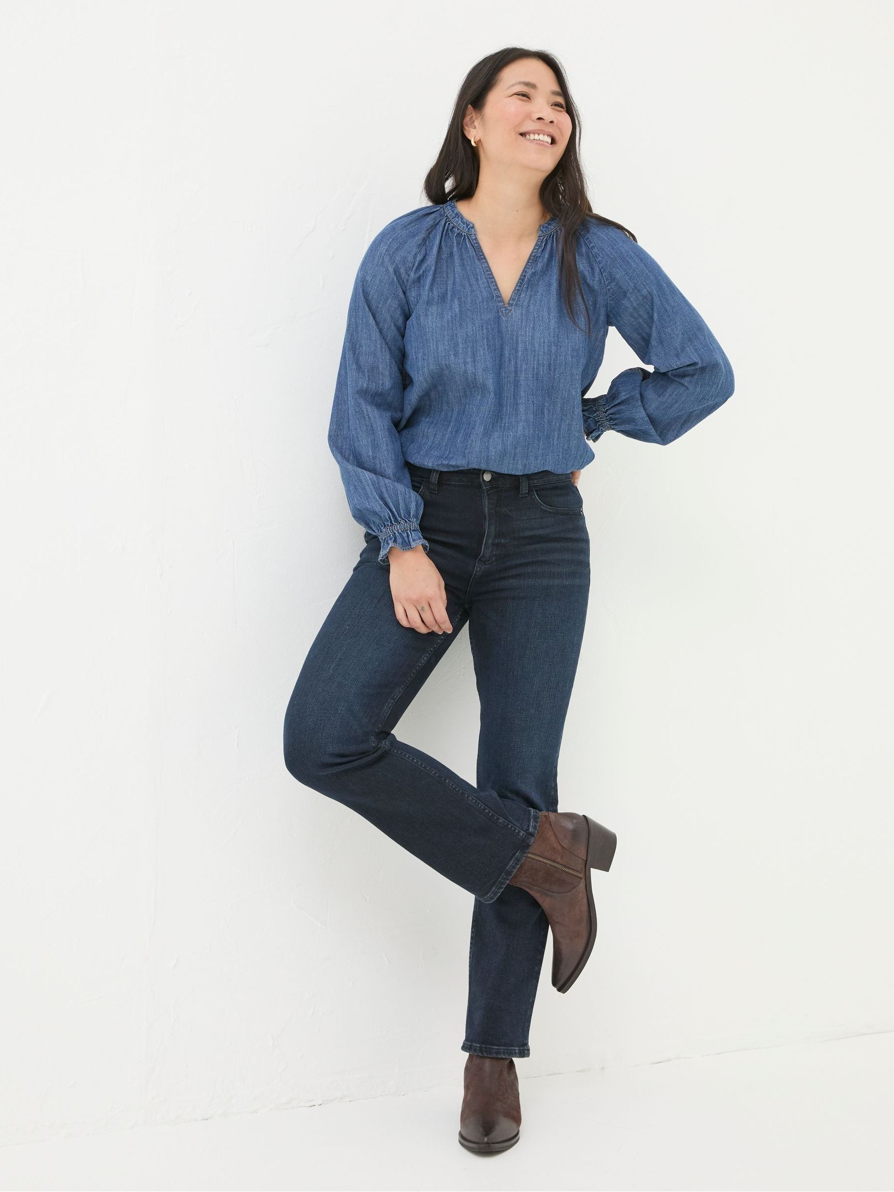 Pacey Vintage Blue Denim Blouse - Image 4 of 5