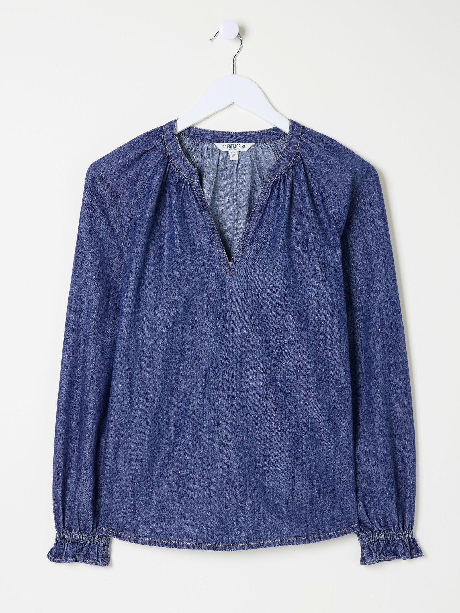 Pacey Vintage Blue Denim Blouse - Image 5 of 5
