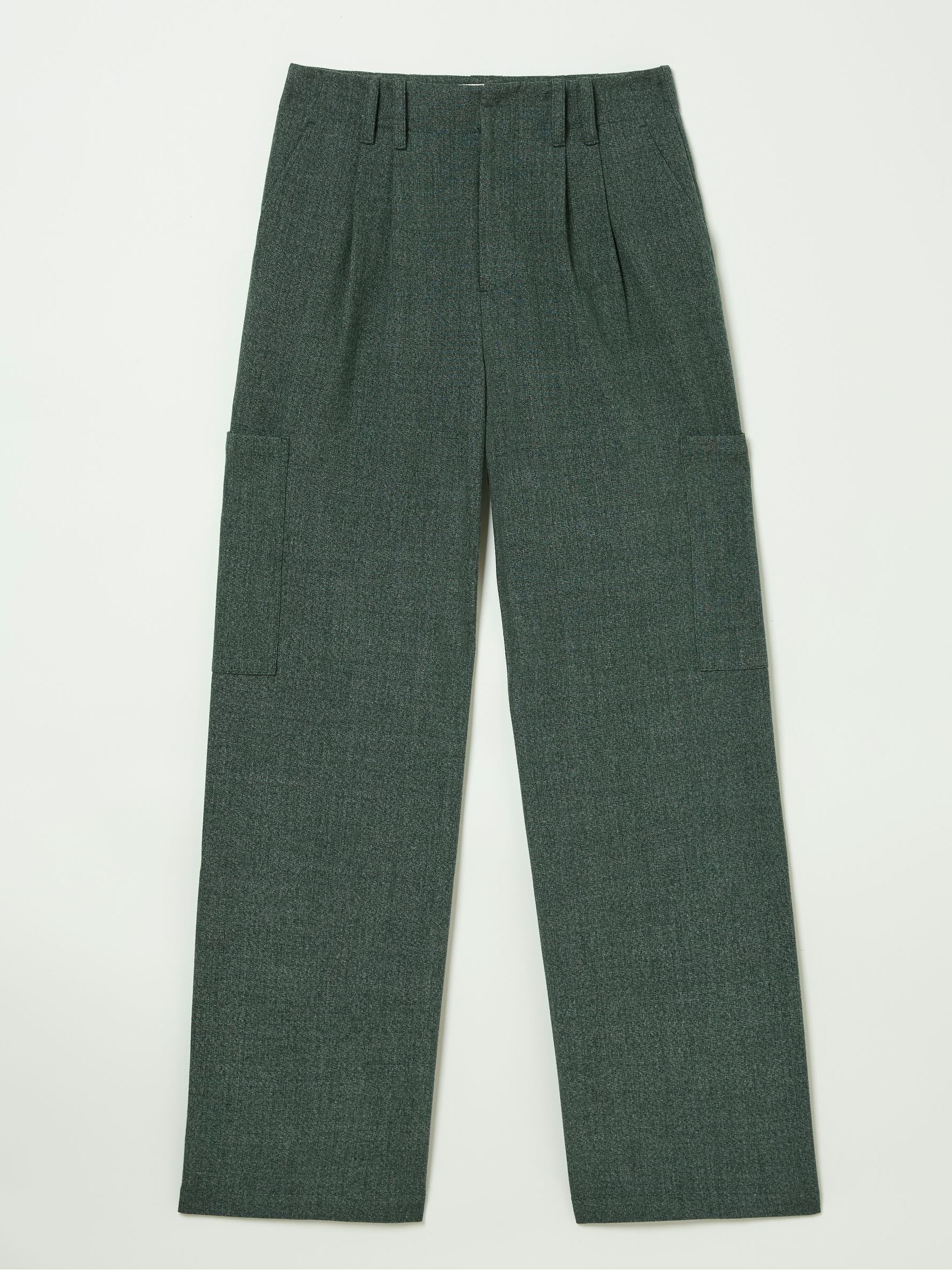 Wessex Dark Green Wide Leg Trousers - Image 5 of 5