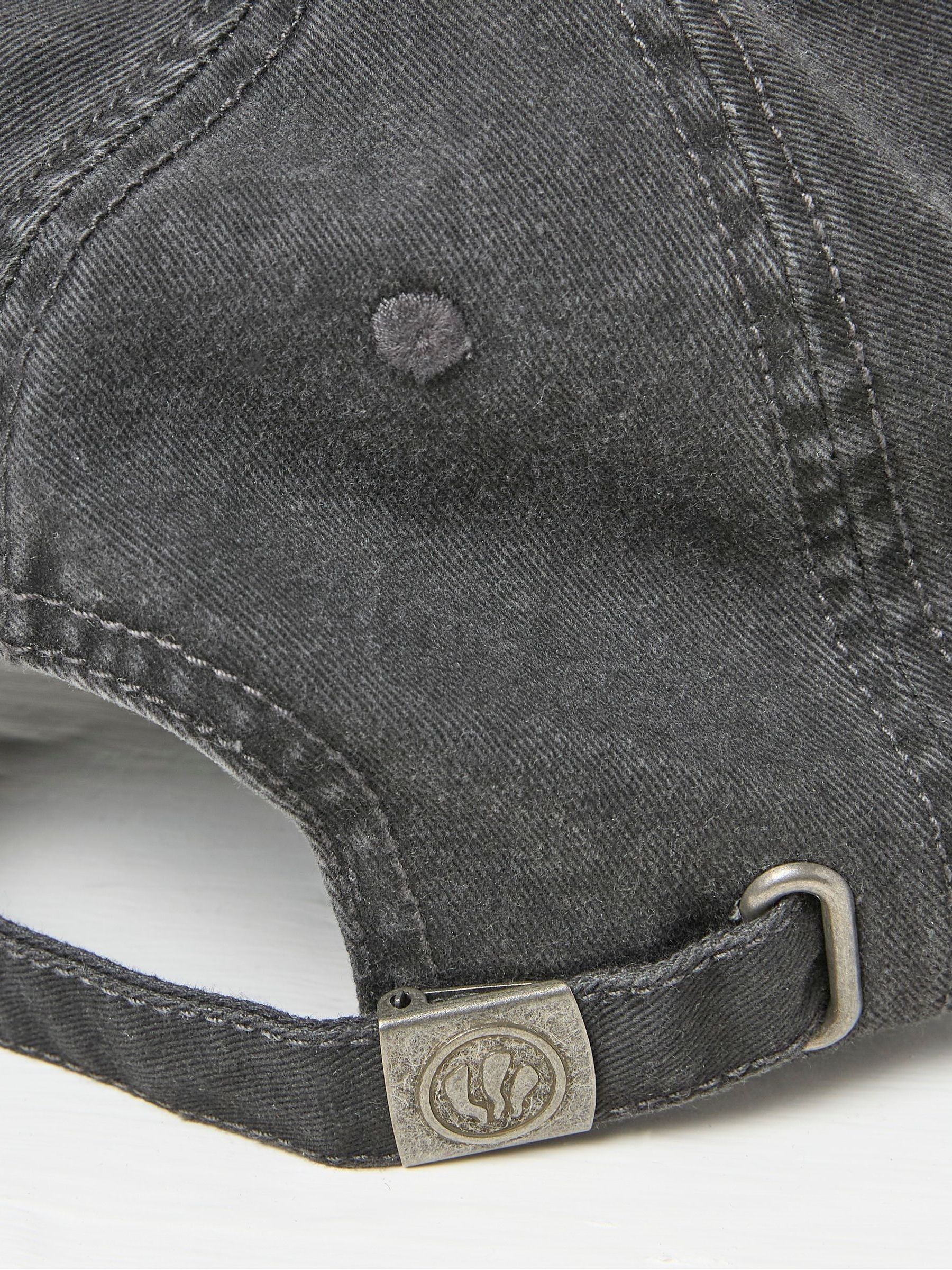 Charcoal Grey Embroidered Sun Cap - Image 2 of 4