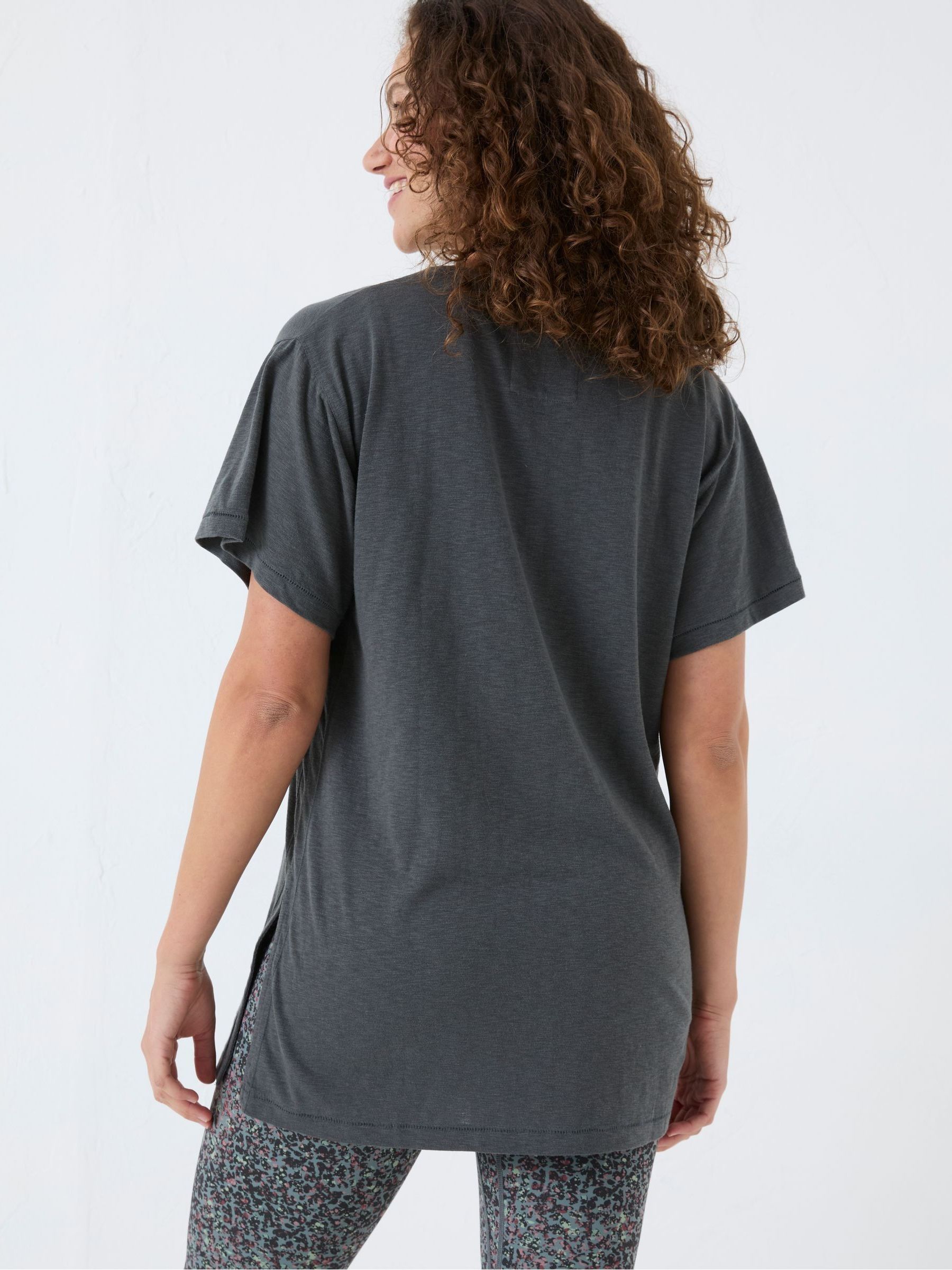 Grey Cotton Blend Abi T-Shirt - Image 2 of 5
