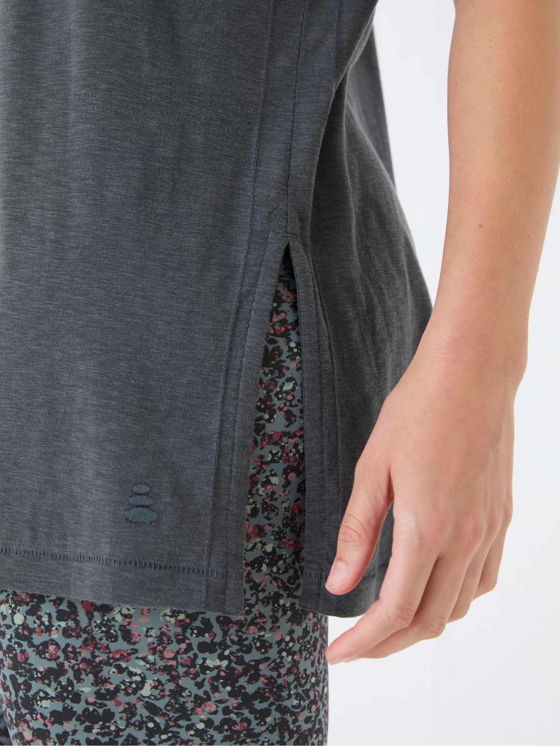Grey Cotton Blend Abi T-Shirt - Image 4 of 5