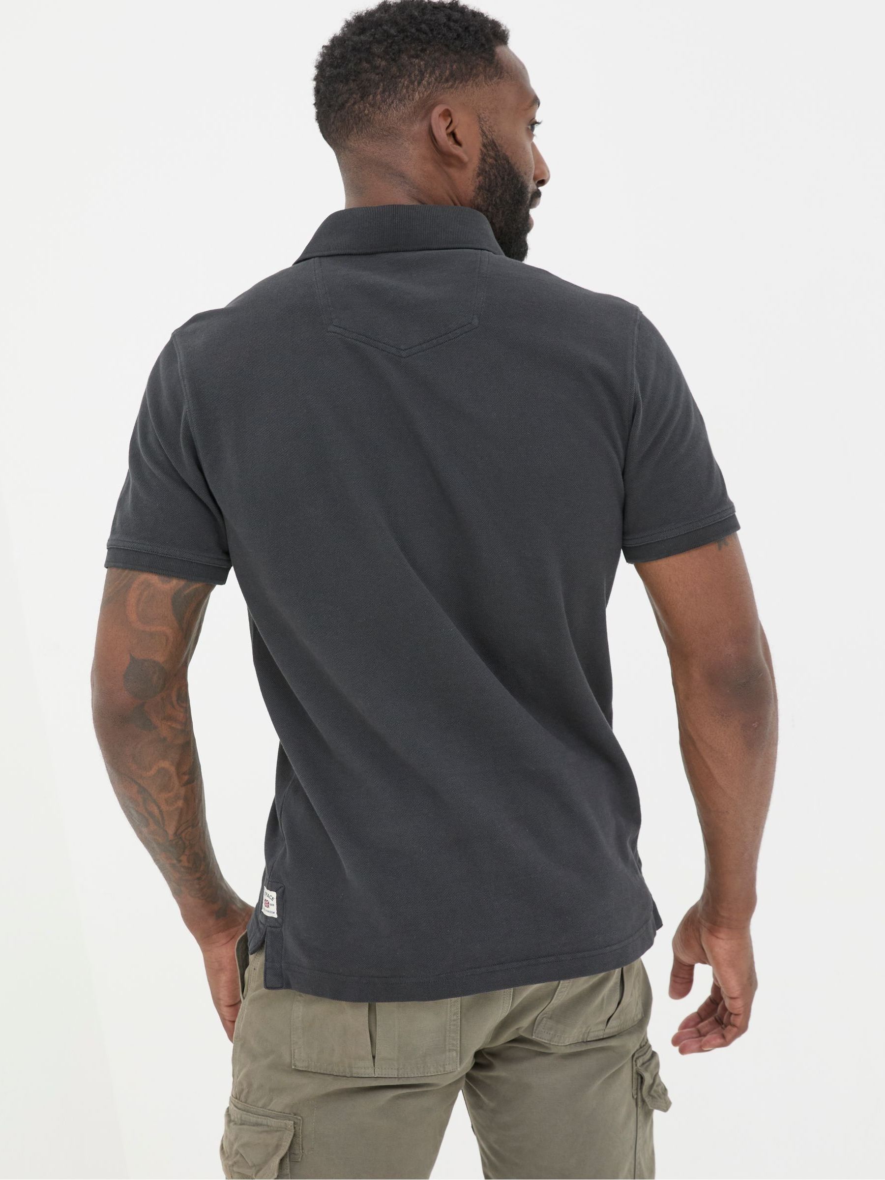 Black Pique Polo - Image 2 of 6
